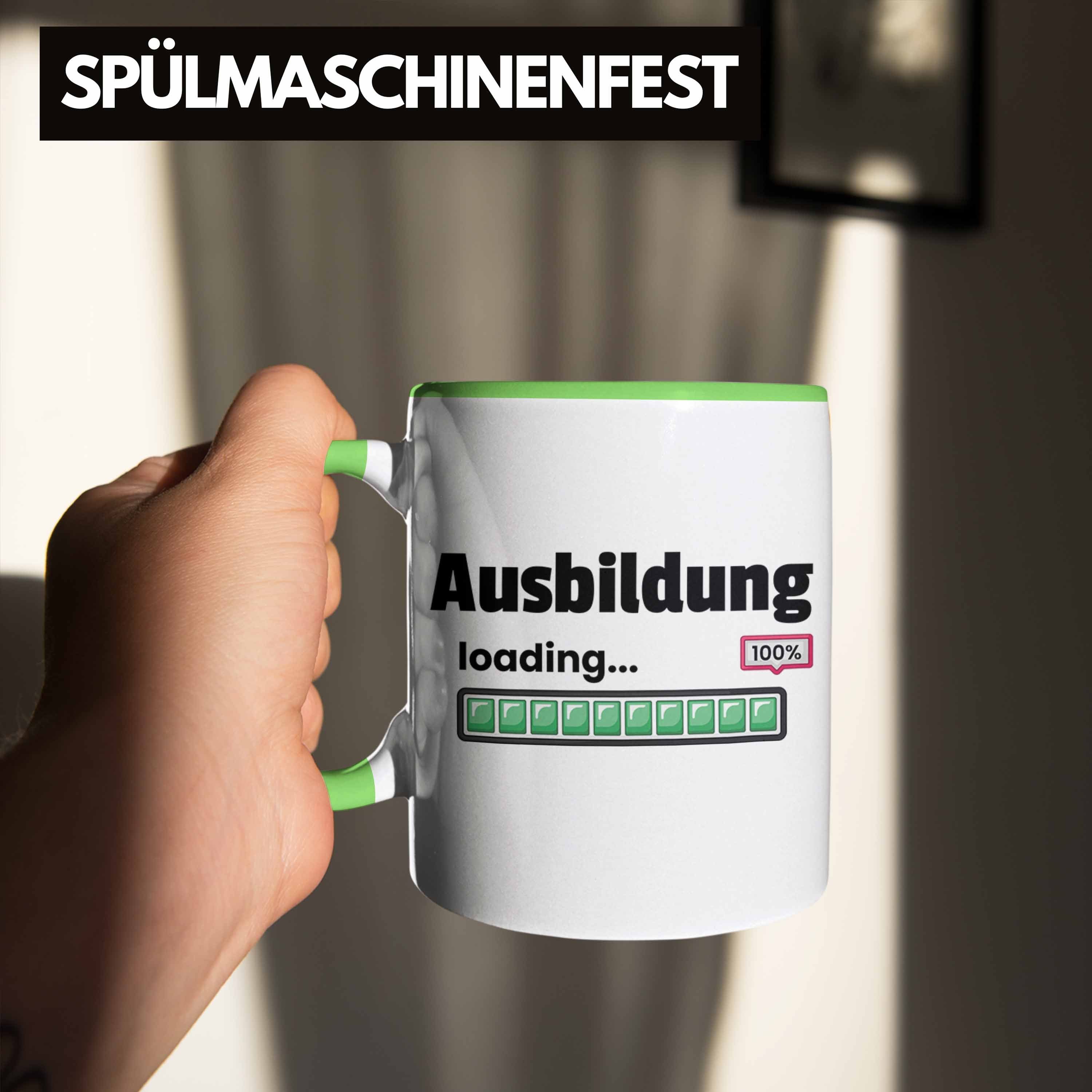 Loading Prüfung Geschenkidee Tasse Trendation 100% Ausbildung Abgeschlossene Grün Bestanden