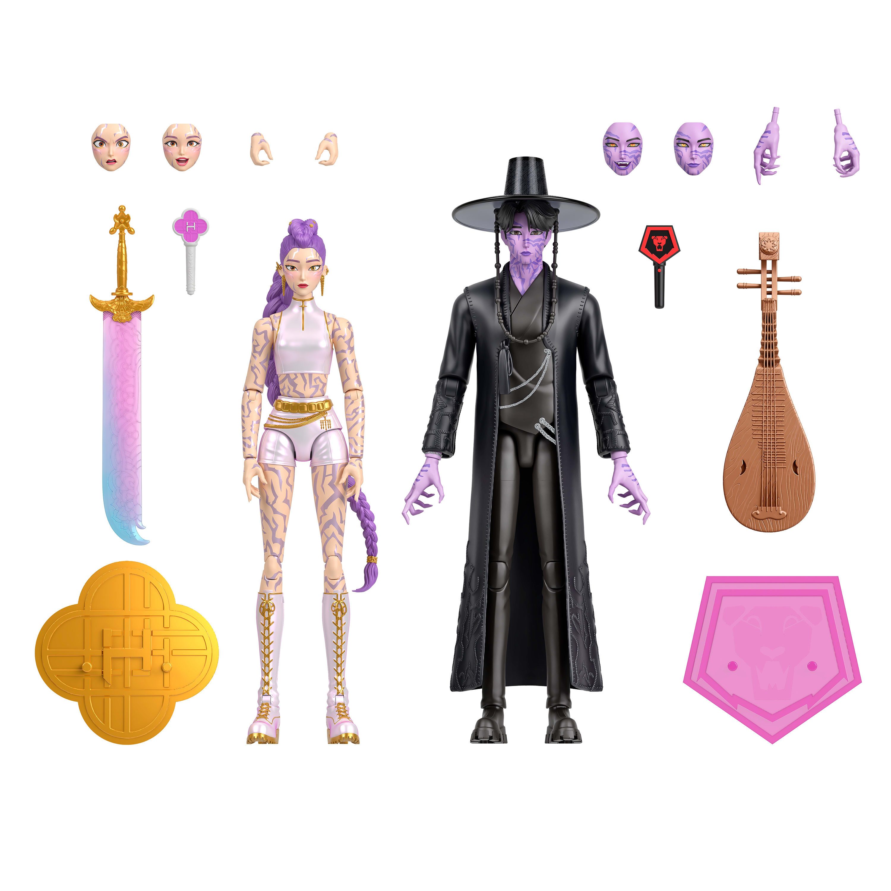 Mattel® Actionfigur KPop Demon Hunters Rumi & Jinu - Der finale Kampf, (Set, 2-tlg), beweglich
