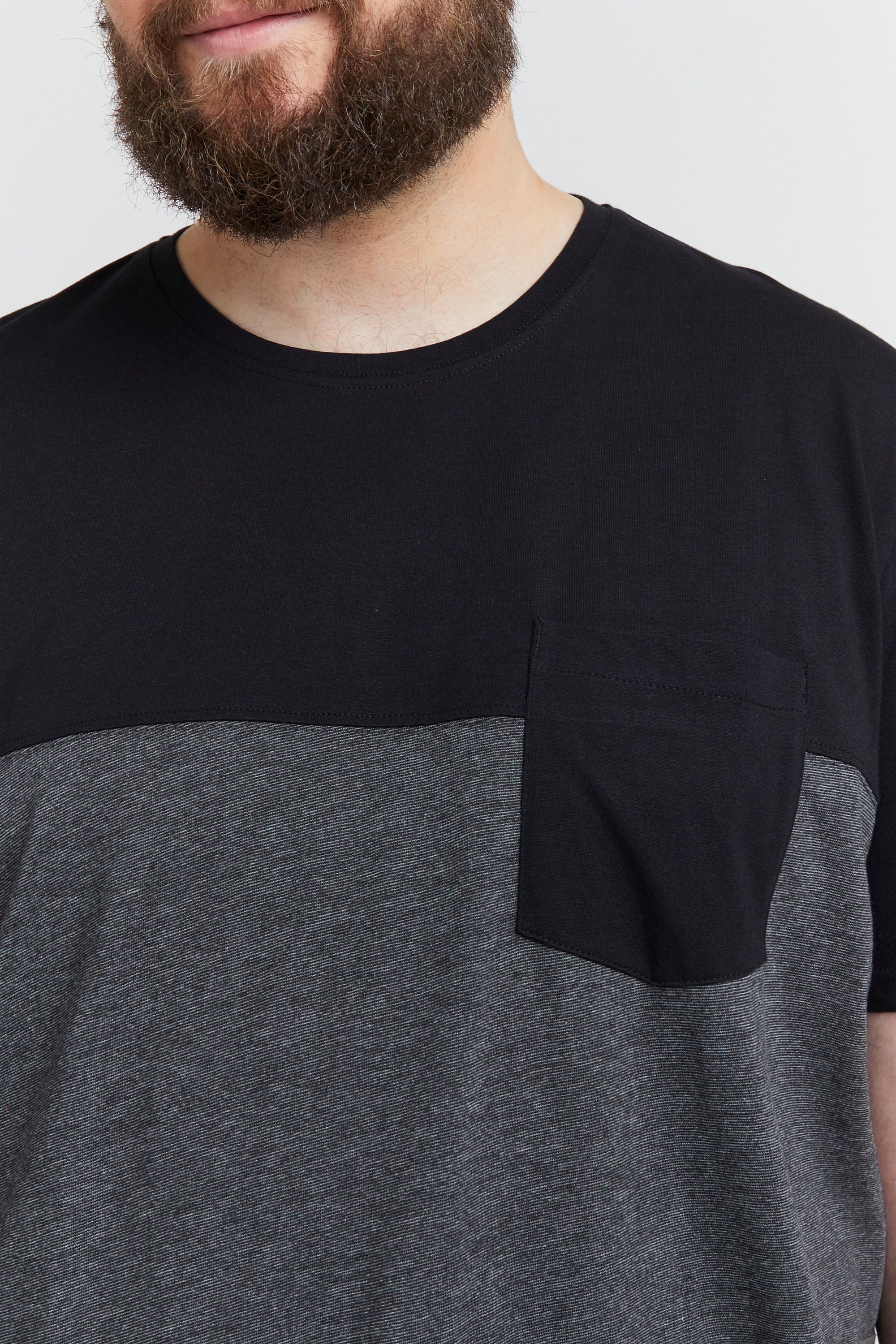 !Solid T-Shirt SDMingo Big & Tall Modisches Oberteil in großen Größen