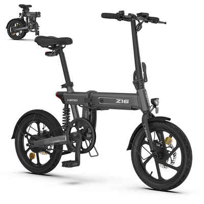 HIMO E-Bike »Mit Straßenzulassung/ XIAOMI HIMO Z16 16 Zoll Faltbares Elektrofahrrad EU-konform e-Faltrad Klapprad«, Kettenschaltung, 250,00 W