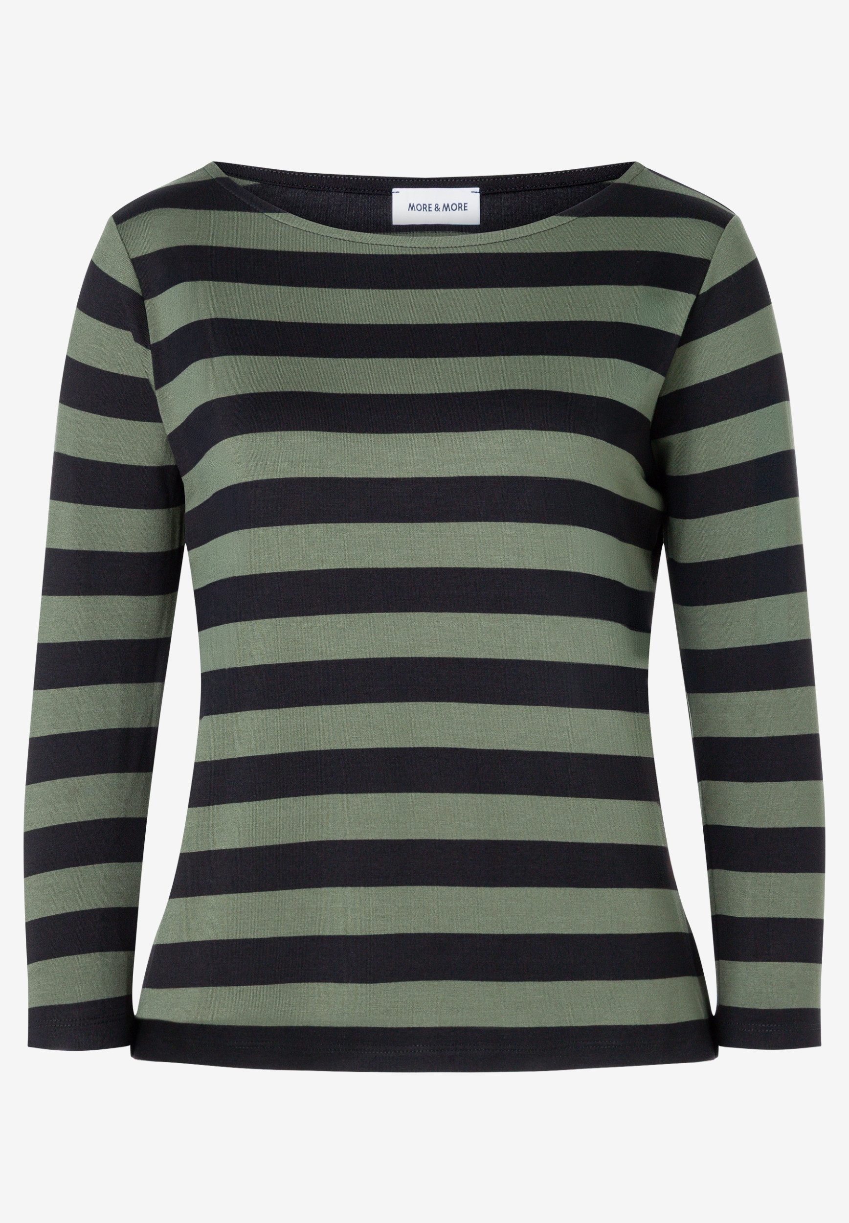 MORE&MORE Langarmshirt Striped Shirt, 3/4 S