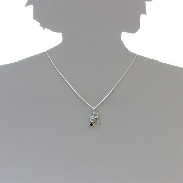 OSTSEE-SCHMUCK Kette mit Anhänger - Katze - Silber 925/000 - Bernstein (2-tlg)