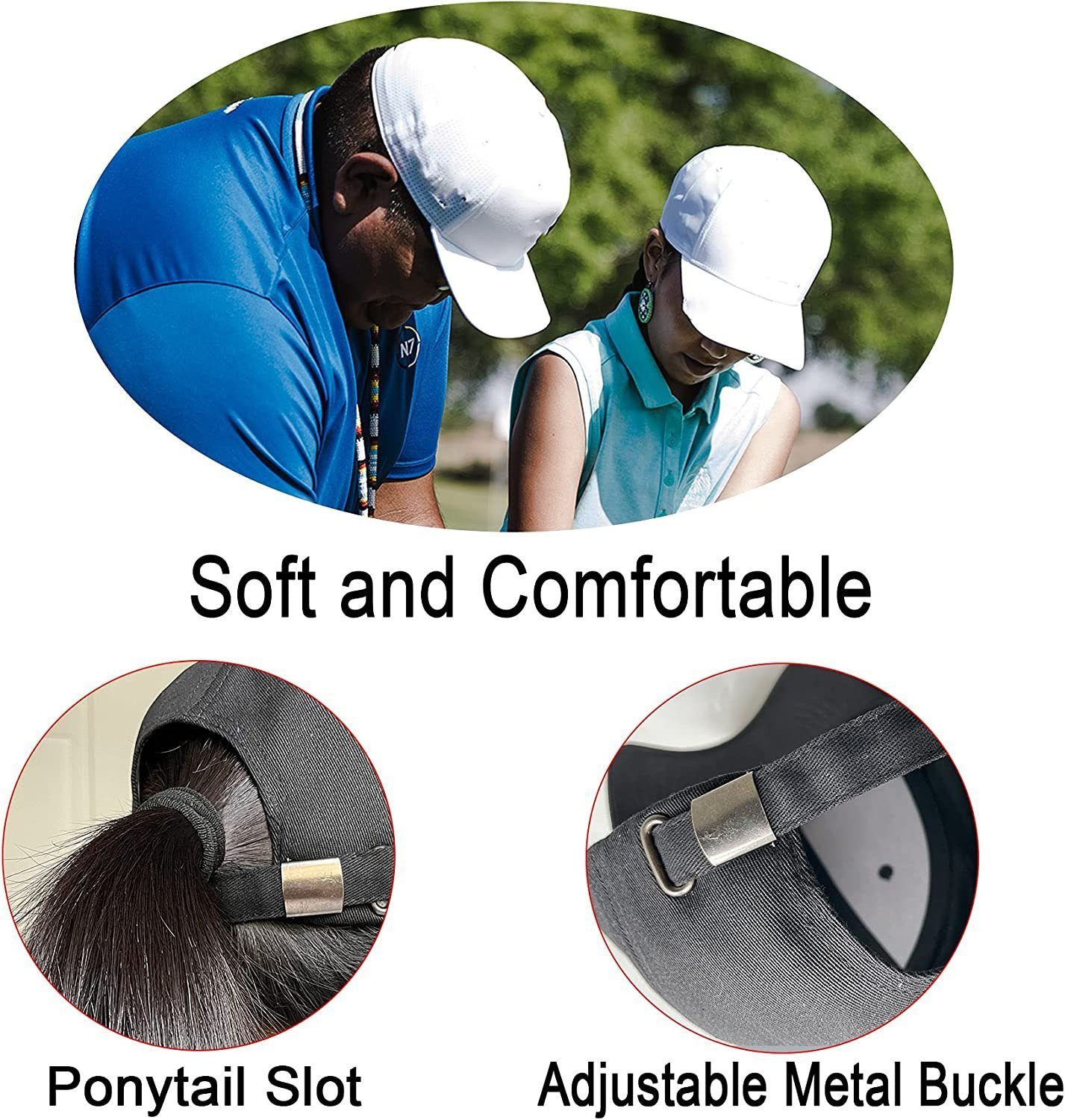 Blusmart Baseball Cap Unisex Unisex Baseballcap (Verstellbare Schirmmütze Sportmütze, 1-St., Sonnenschutz, atmungsaktiv, warm, winddicht) Sonnenhüte für eine Vielzahl von Outdoor-Anlässen