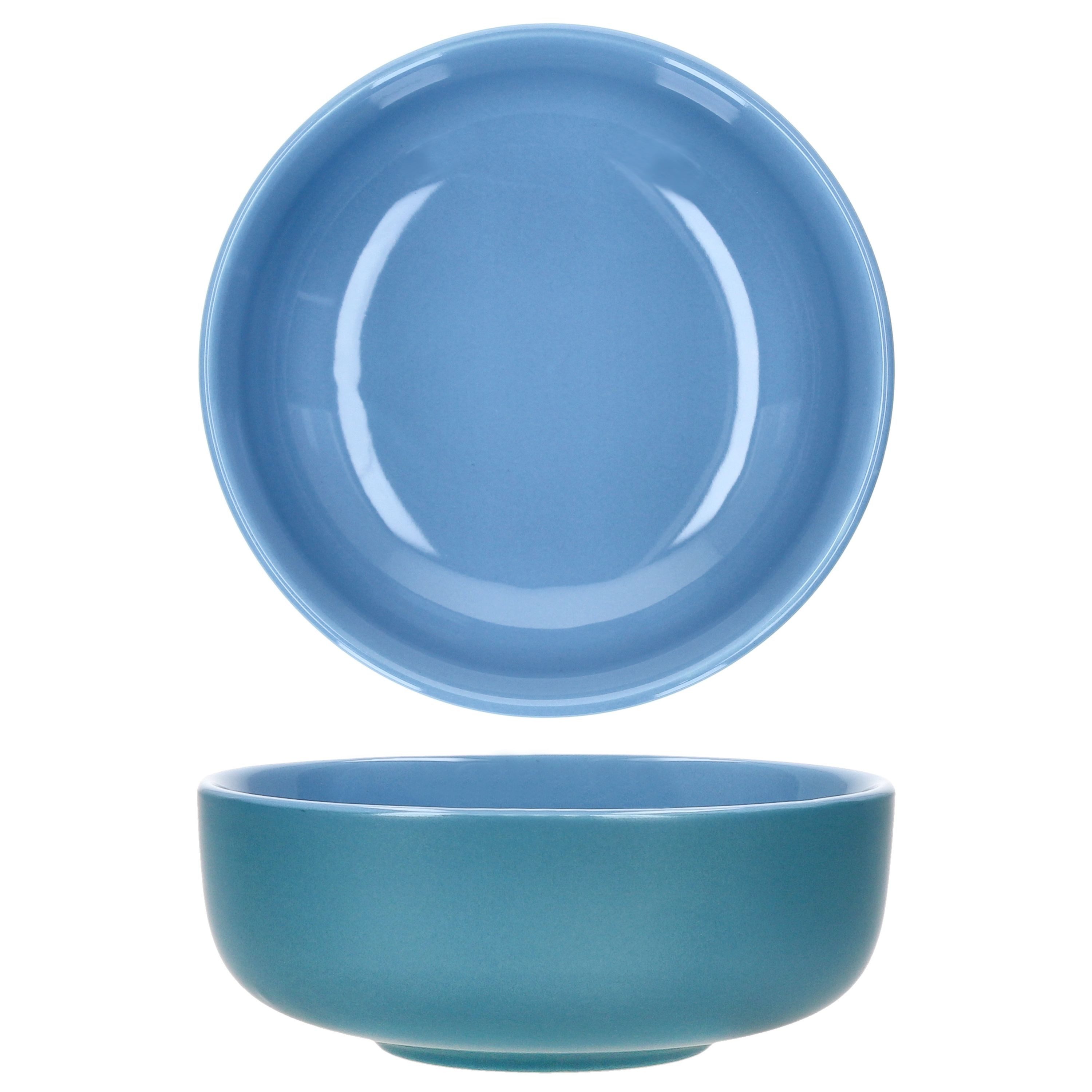 Ritzenhoff & Breker Müslischale Ritzenhoff 6x Jasper Schale Ø14,3cm Ozeanblau 360ml Steingut 6 Pers., Steingut – Bild 4 von 5