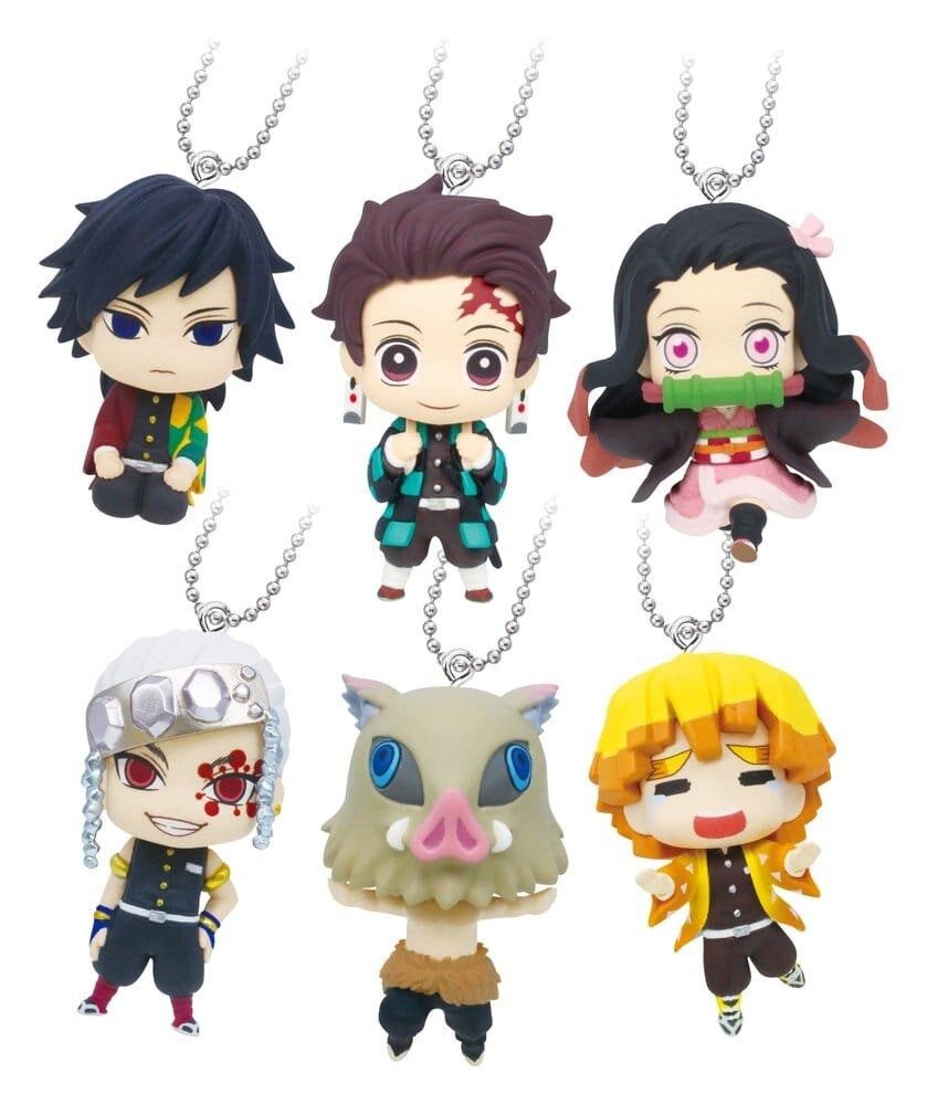 Takara Tomy Schlüsselanhänger Set Demon Slayer: Kimetsu no Yaiba Swing Danglers Schlüsselanhänger