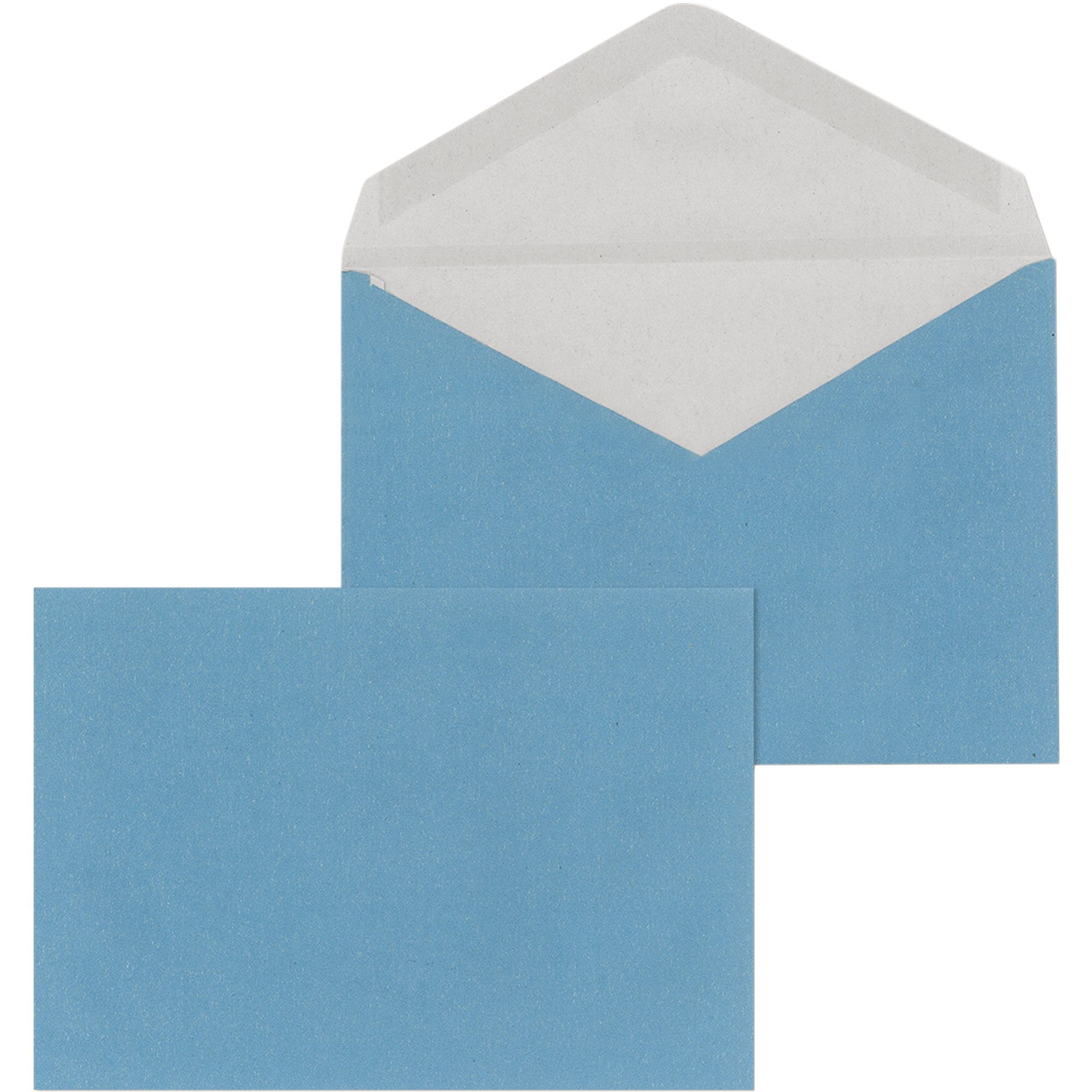 MAILMEDIA Briefumschlag Briefumschlag 30005404 C6 ohne Fenster gummiert blau 1000 Stück