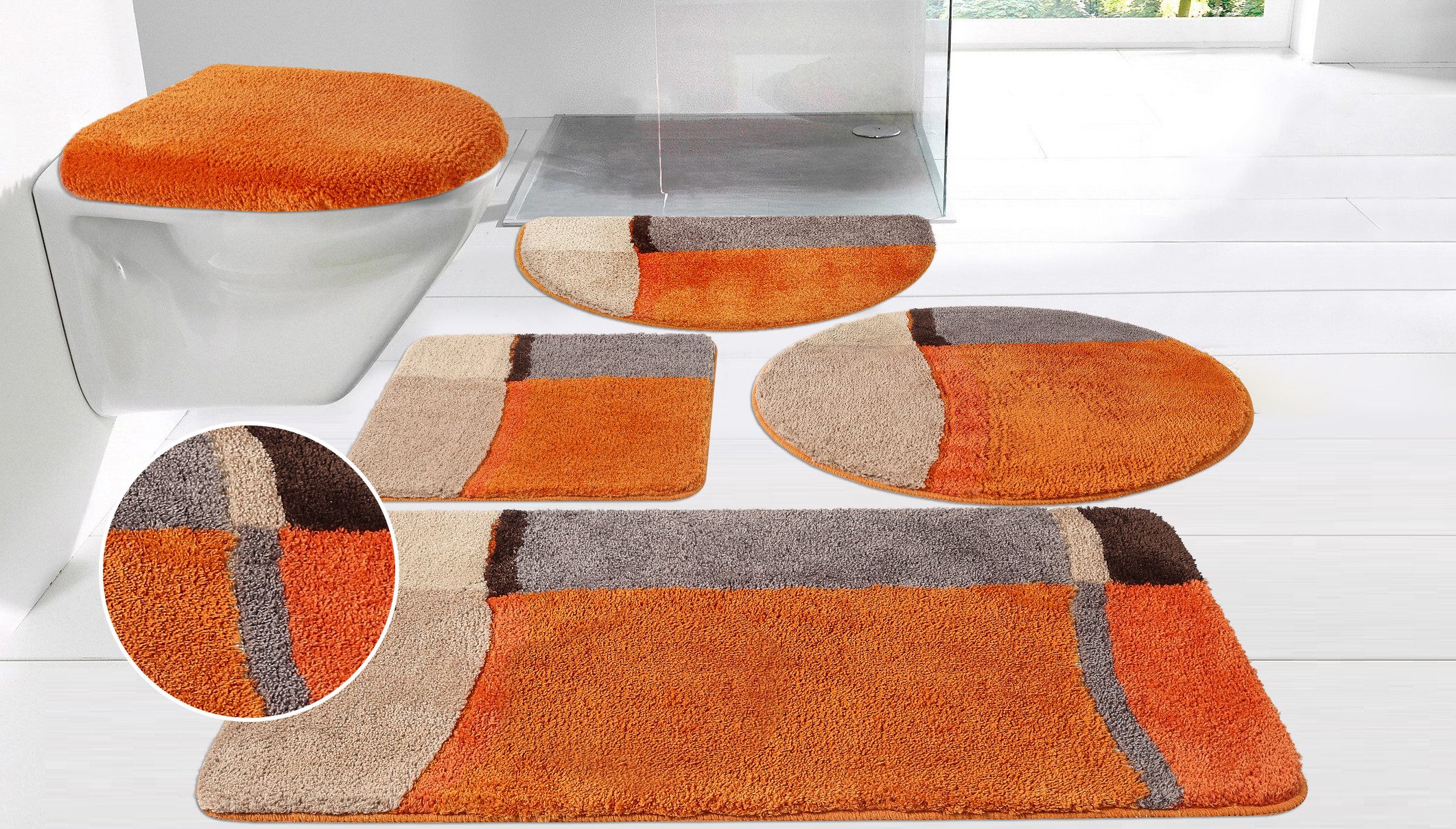 my home Badematte Belio, Badvorleger, Badezimmer Teppich, Höhe 20 mm, rutsc günstig online kaufen