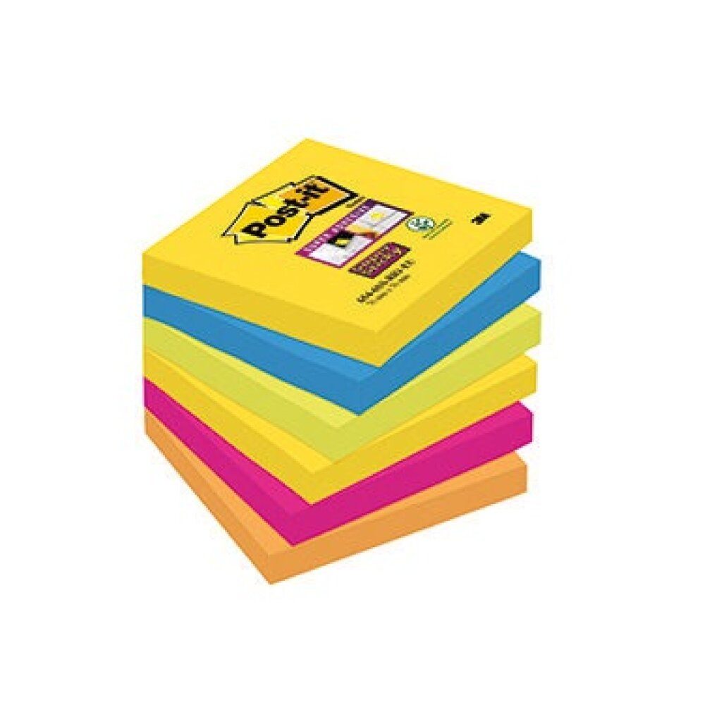 Post-it® Notizzettel Haftnotiz Post-it Sticky 76x76mm farbig sortiert