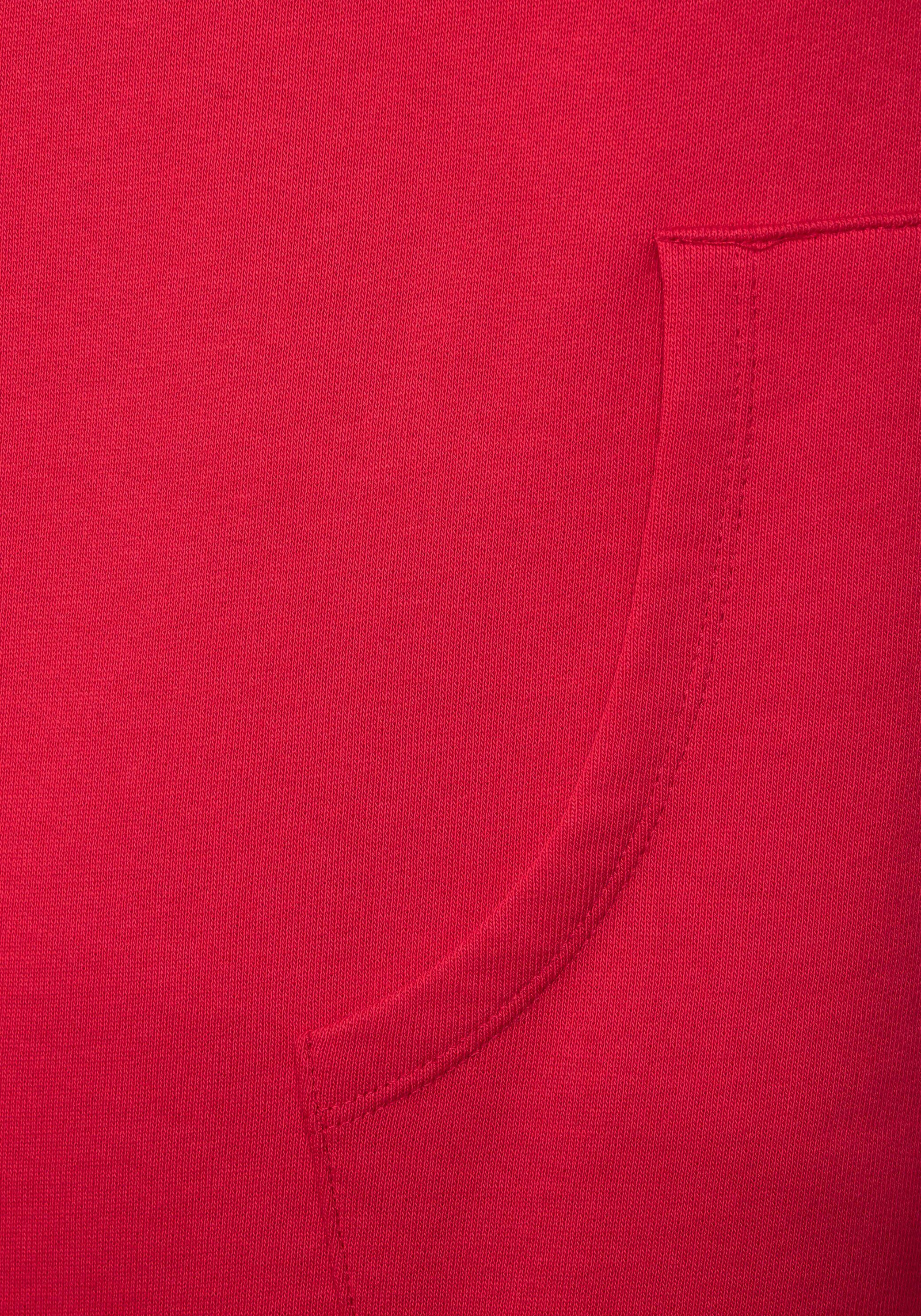 Ärmelbündchen Jerseykleid Cecil sowie red casual Abschlussbund mit