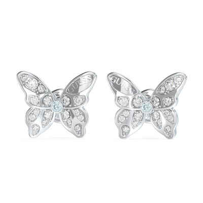 Guess Paar Ohrstecker Schmetterlinge e Silberfarben
