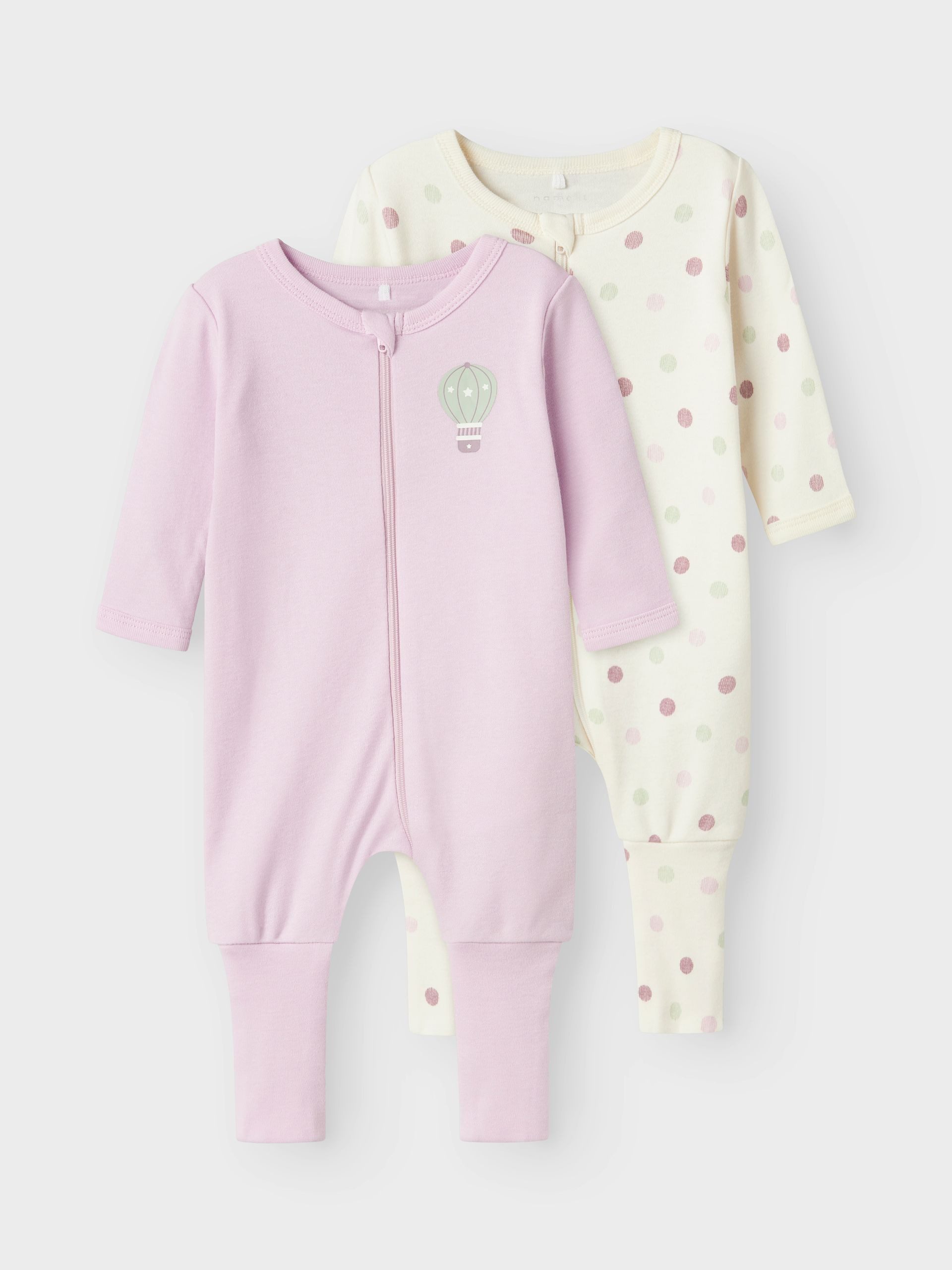 Name It Schlafoverall NBFNIGHTSUIT 2P ZIP FF JET DOT