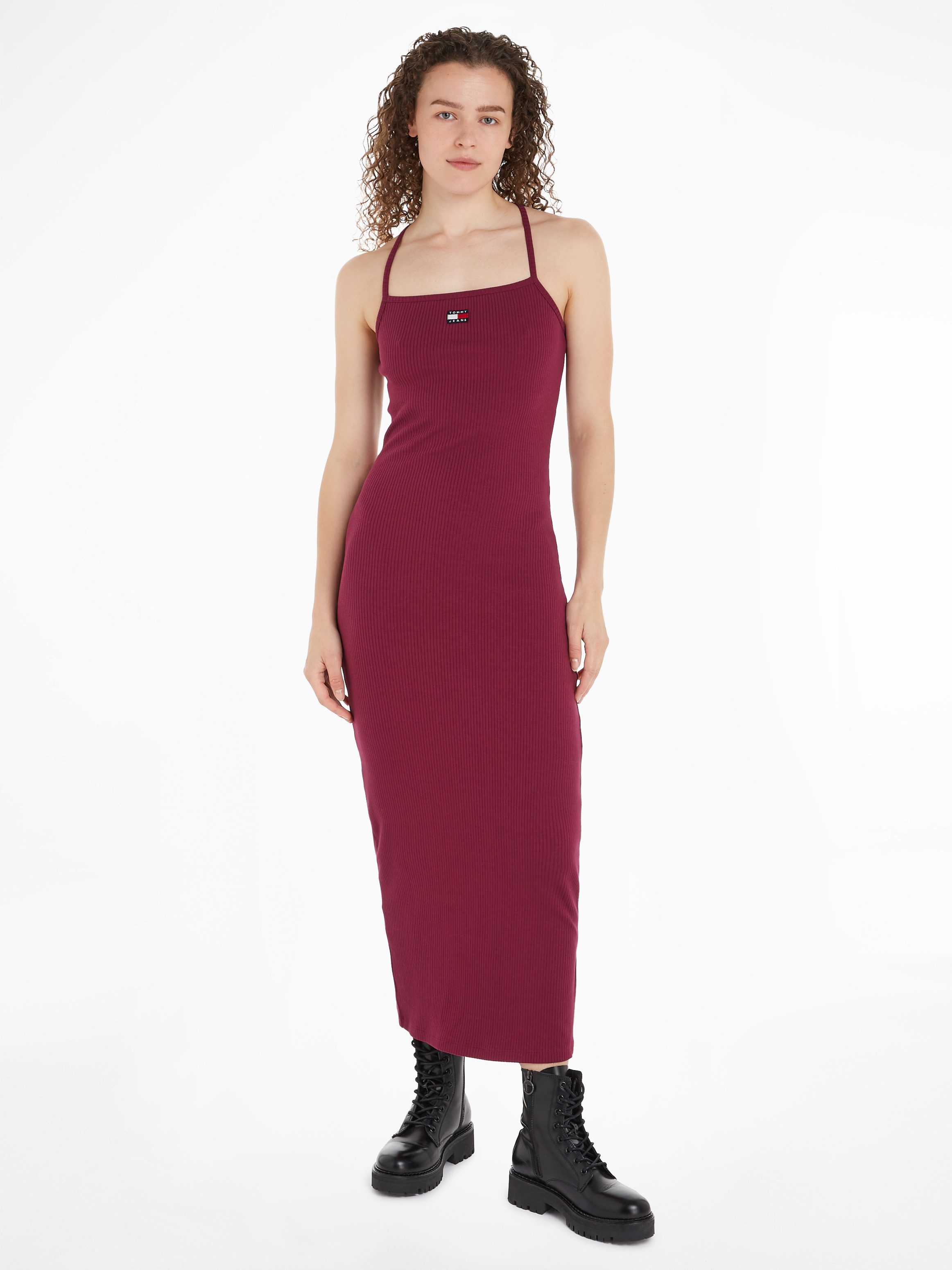 Tommy Jeans Jerseykleid TJW STRAPPY BADGE günstig online kaufen