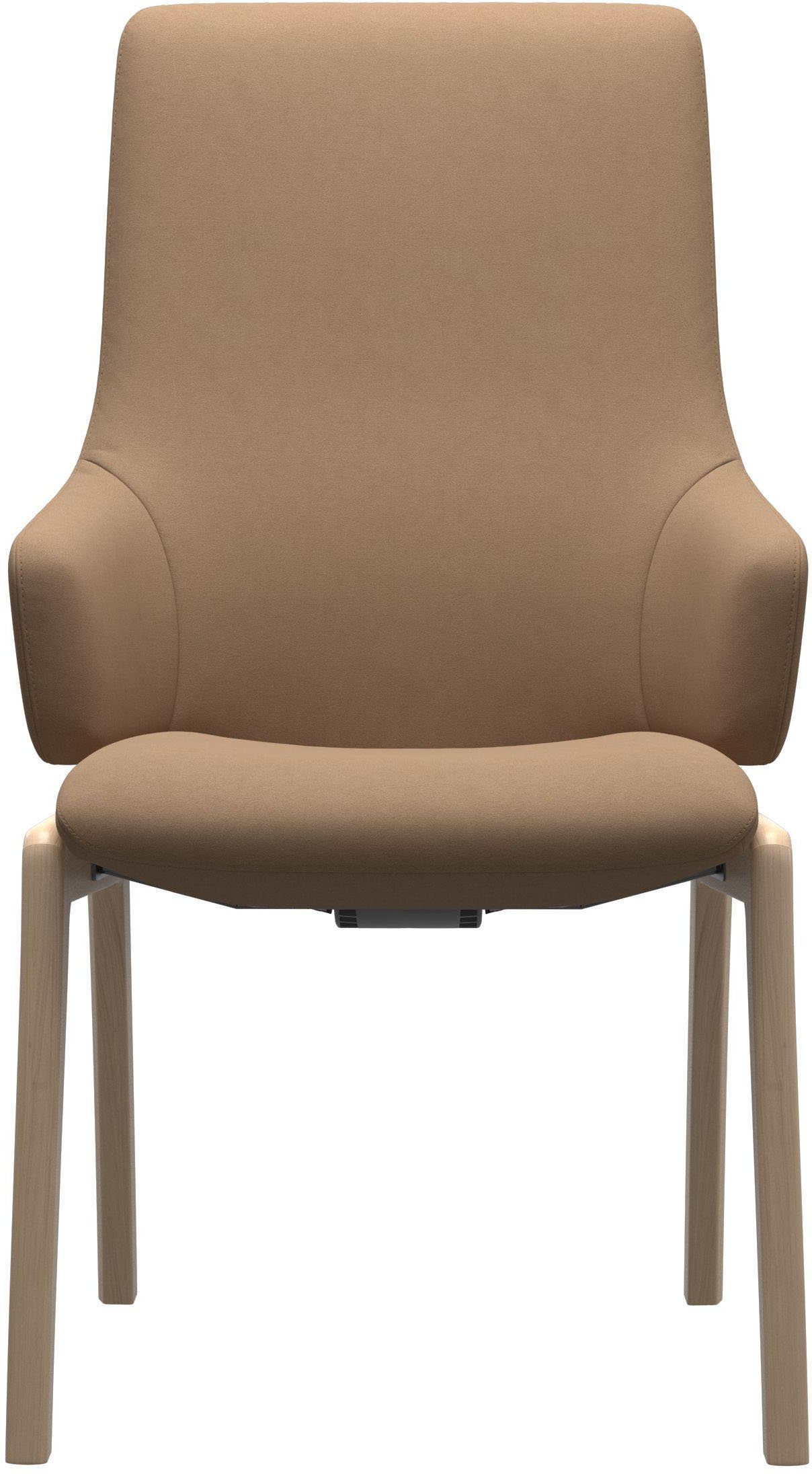 Stressless® Polsterstuhl Laurel, High Back mit Armlehne, Größe L, mit abgerundeten Beinen in Walnuss