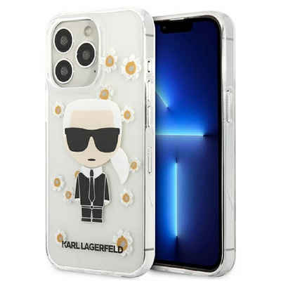 KARL LAGERFELD Handyhülle Case iPhone 13 Pro Max Motiv Karl Blumen