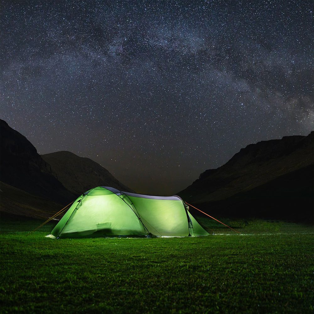 NILS CAMP Tunnelzelt Trekkingzelt Campingzelt 3 Personen, Personen: 3 (Spar-Set, 1 tlg., 310 x 210 x 130 cm leicht), wasserdicht, UV-beständig, Moskitonetz, Vorraum