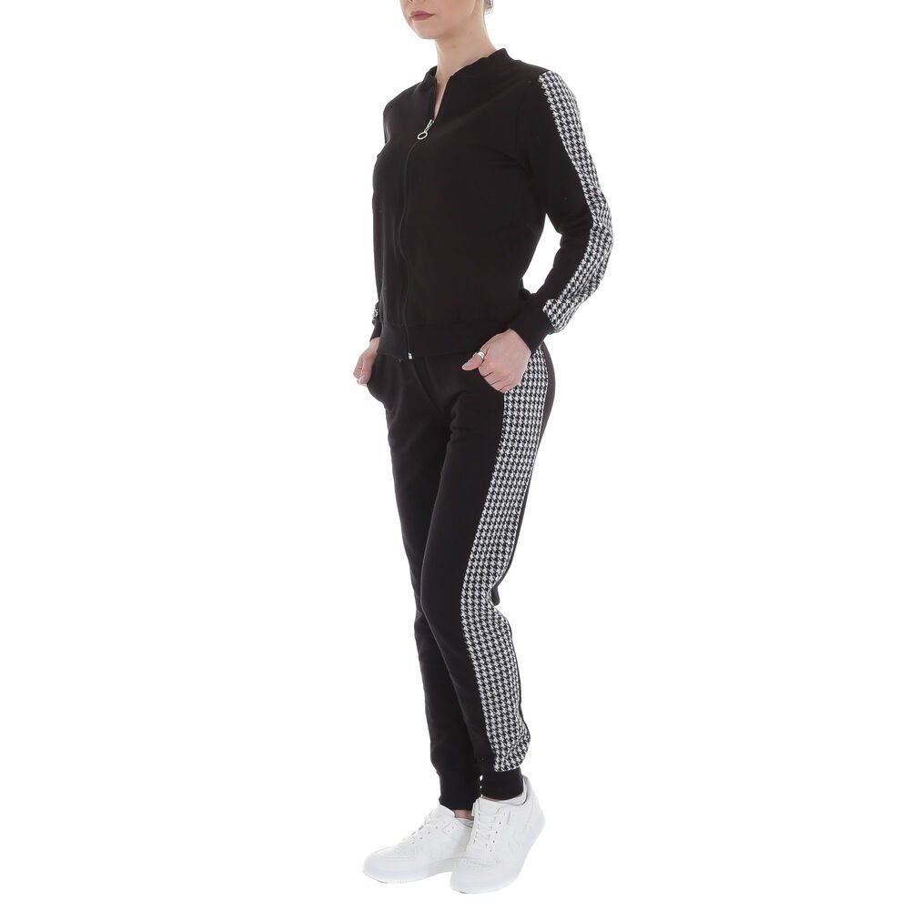 Ital-Design Jogginganzug Damen Freizeit, Hahnentritt Stretch günstig online kaufen