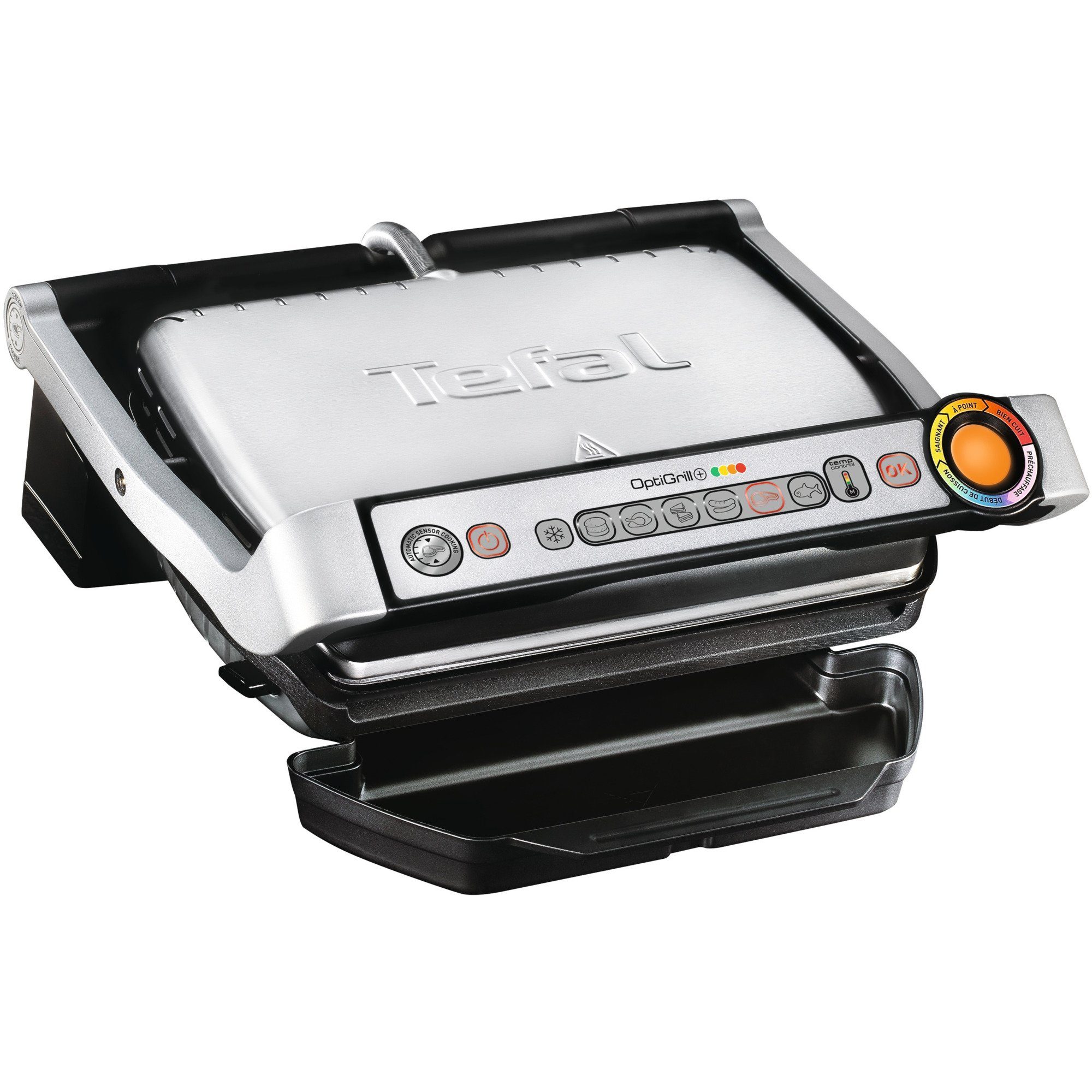 Elektrogrill Tefal OptiGrill+ GC712D34 (EU-Ware), Kontaktgrill