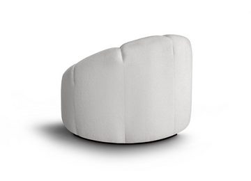Beautysofa Sessel Moderner stilvoller eleganter Drehstuhl LOFT (stoff: Bubble)