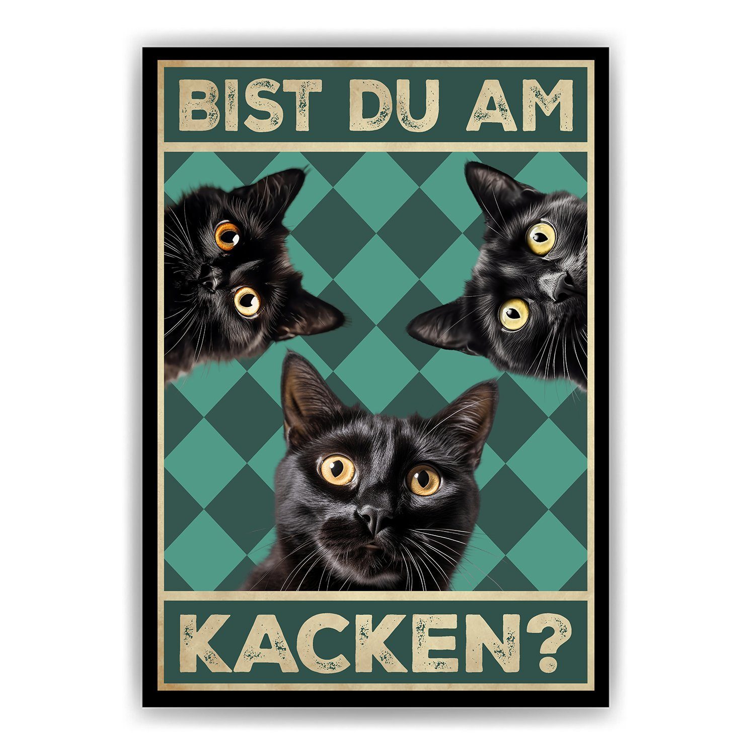 Tigerlino Poster Bist du am Kacken günstig online kaufen