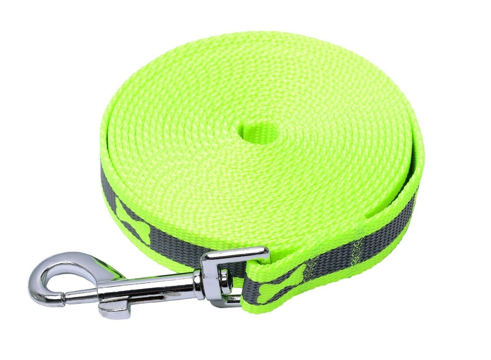 Hundeleine robuste Hundeleine 2cm breit hellgrün Schleppleine