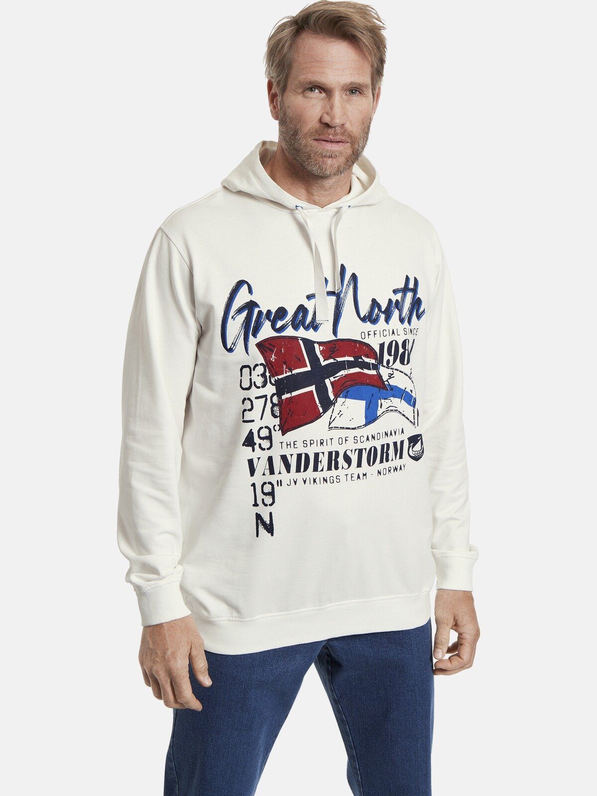 mit Vanderstorm Kapuzensweatshirt Kapuze JOUPPI Kollektion, Jan +Fit