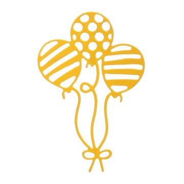 Stanzenshop.de Motivschablone Stanzschablone Drei Luftballons mit Muster, Stanzschablone Geburtstag