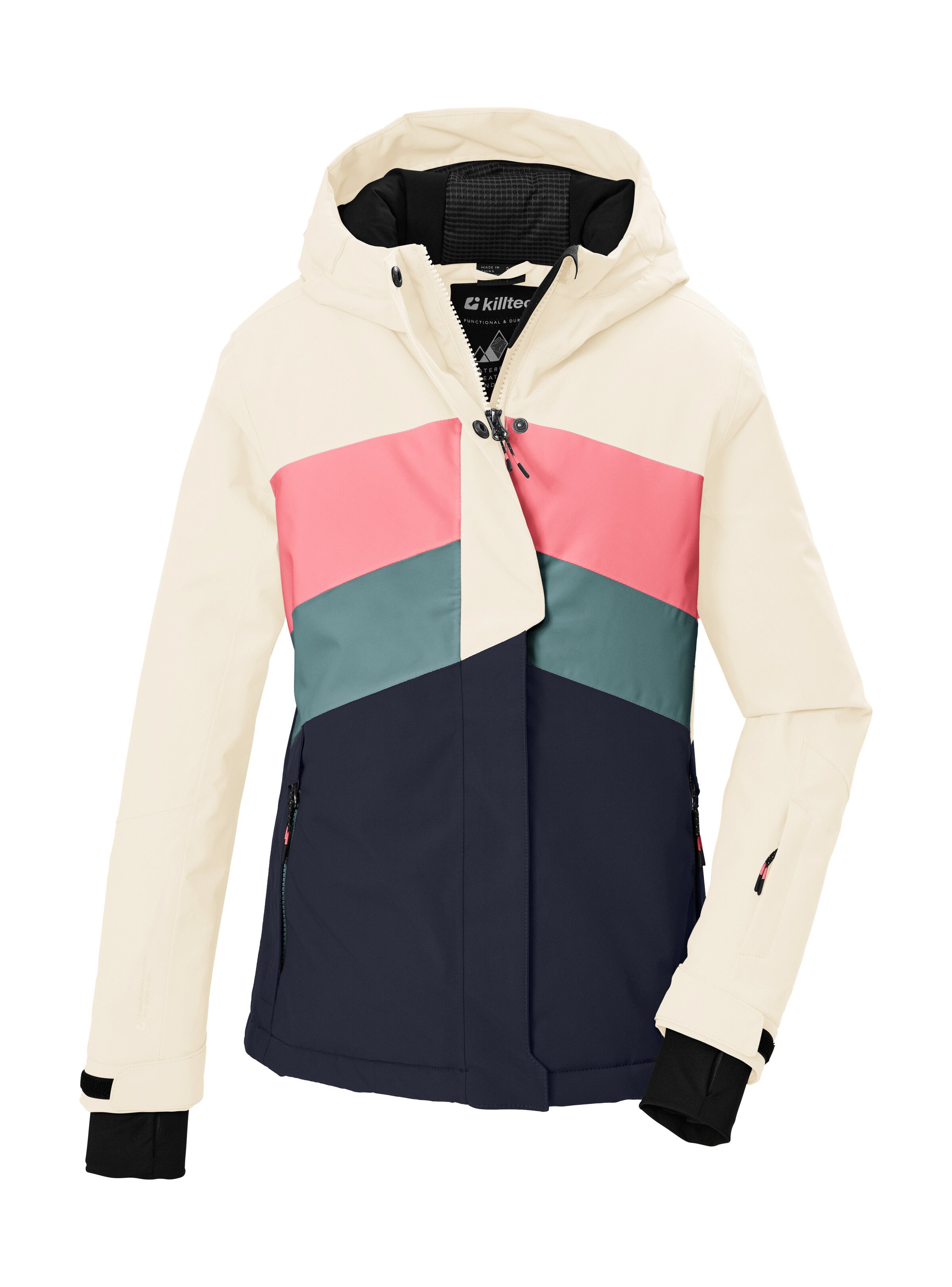 Killtec Skijacke KSW 196 GRLS SKI JCKT Wind- und wasserdichte Skijacke mit verstellbaren Details