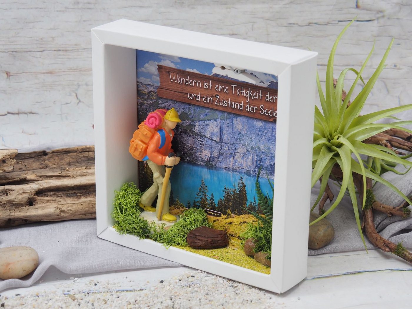Thumbnail - ZauberDeko Geschenkbox Geldgeschenk Wanderer Wanderurlaub Berge Urlaub Reise Geburtstag