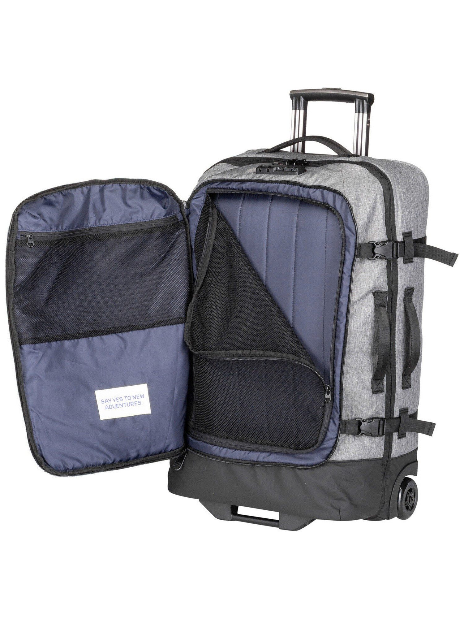 CABAIA Trolley Soft Suitcase Medium, 2 Rollen