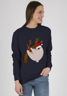 Shirtracer Sweatshirt Faultier Weihnachten (1-tlg) Weihachten Kleidung