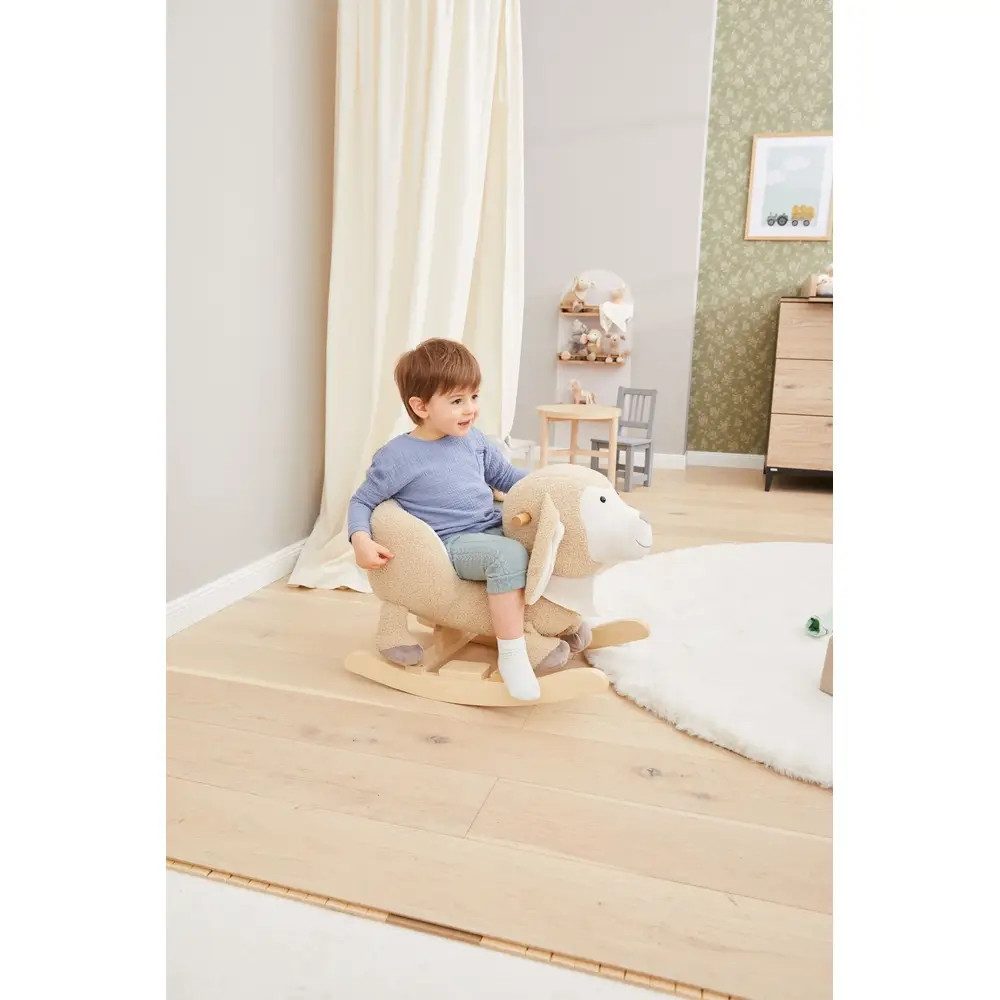 Sterntaler® Schaukelpferd Sterntaler Schaukeltier Schaf Flocke, beige – Bild 4 von 5