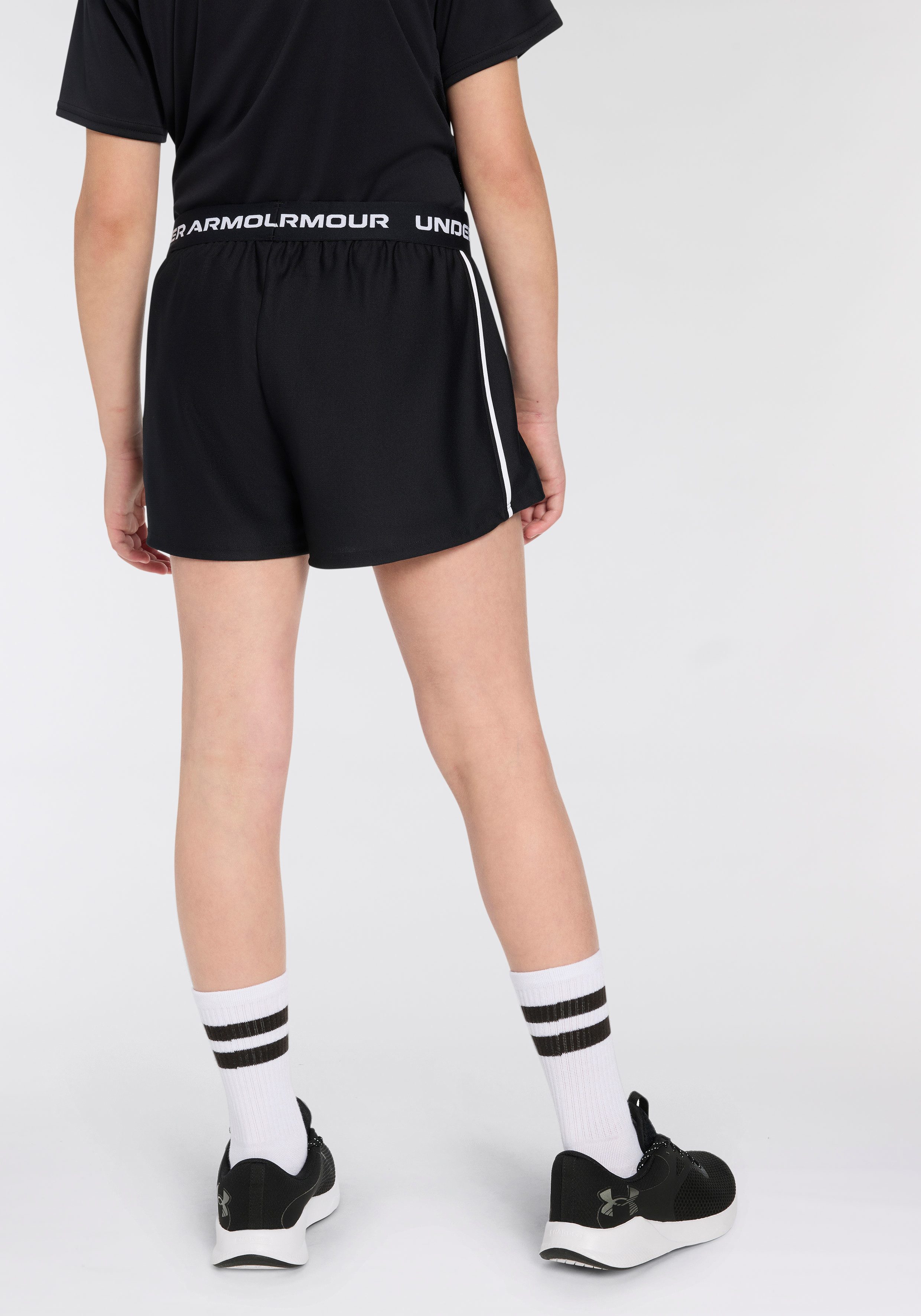 Under Armour® Trainingsshorts TECH mit Logoschriftzügen und Logodruck, leichtes Material