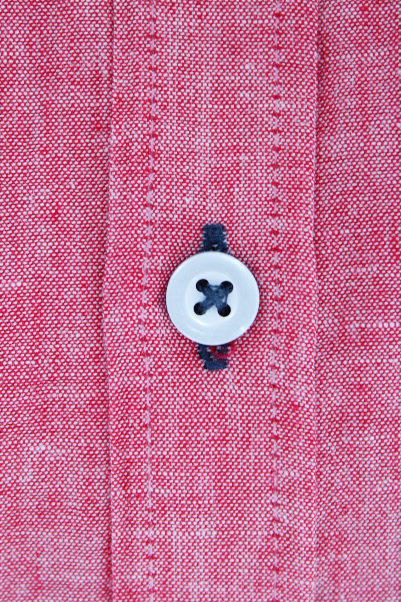 Kings Road Kurzarmhemd King?s Road Herren Kurzarmhemd ? Rot Leinen-Baumwoll-Mix ? Regular Fit