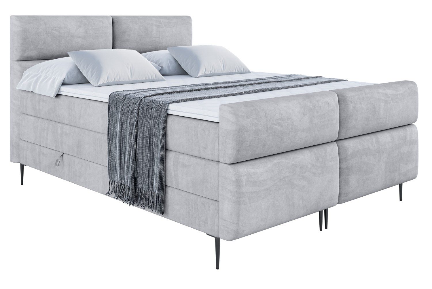 ALTDECOR Boxspringbett BOXI3-F-Z KING (Multipocket-Matratze H4, günstig online kaufen