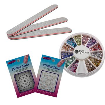 Sun Garden Nails Nagellack-Set LED/UV Nagellack Set Rhodos inkl. elektrischer Nagelfräser 30.000 U/Mi