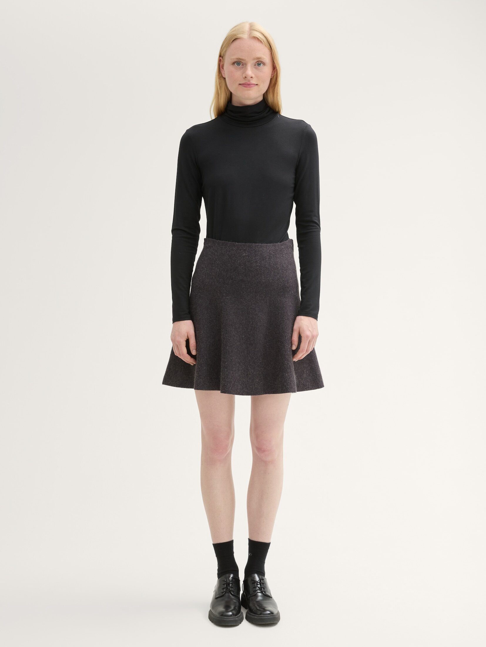 TOM TAILOR Denim Minirock Röcke Mini Strickrock im Skater-Look günstig online kaufen