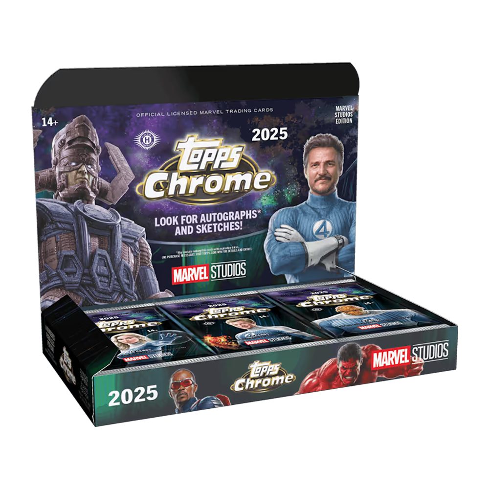 Topps Sammelkarte 2025 Topps Marvel Cinema Chrome 2025 Hobby Box