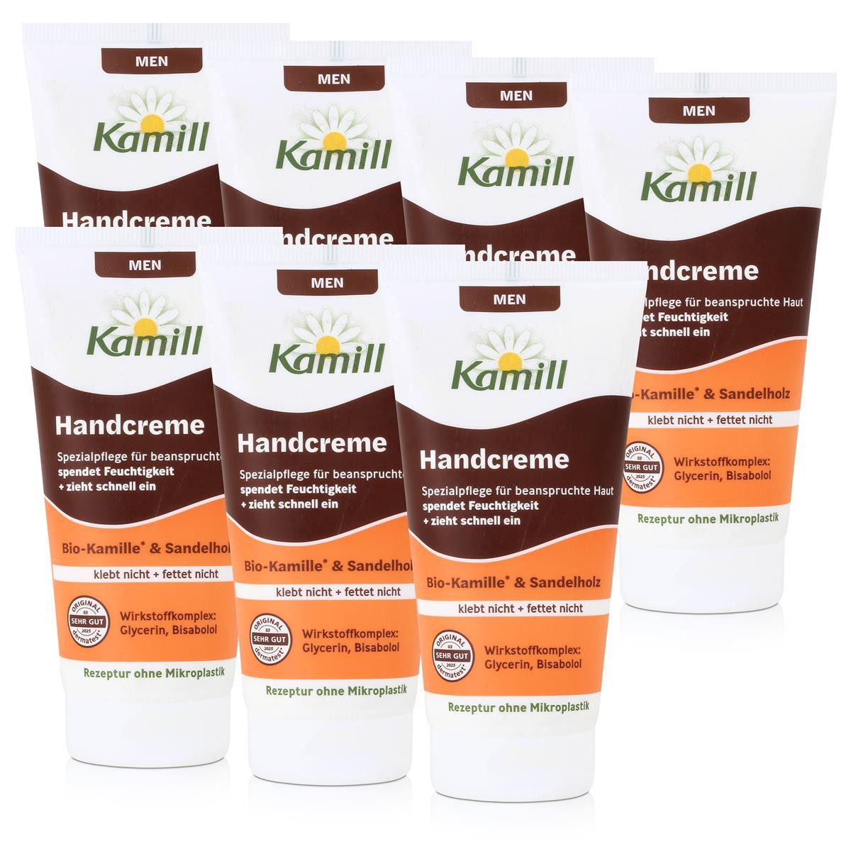 Kamill Hautcreme Kamill Men Handcreme Bio-Kamille & Sandelholz 75ml (7er Pack)