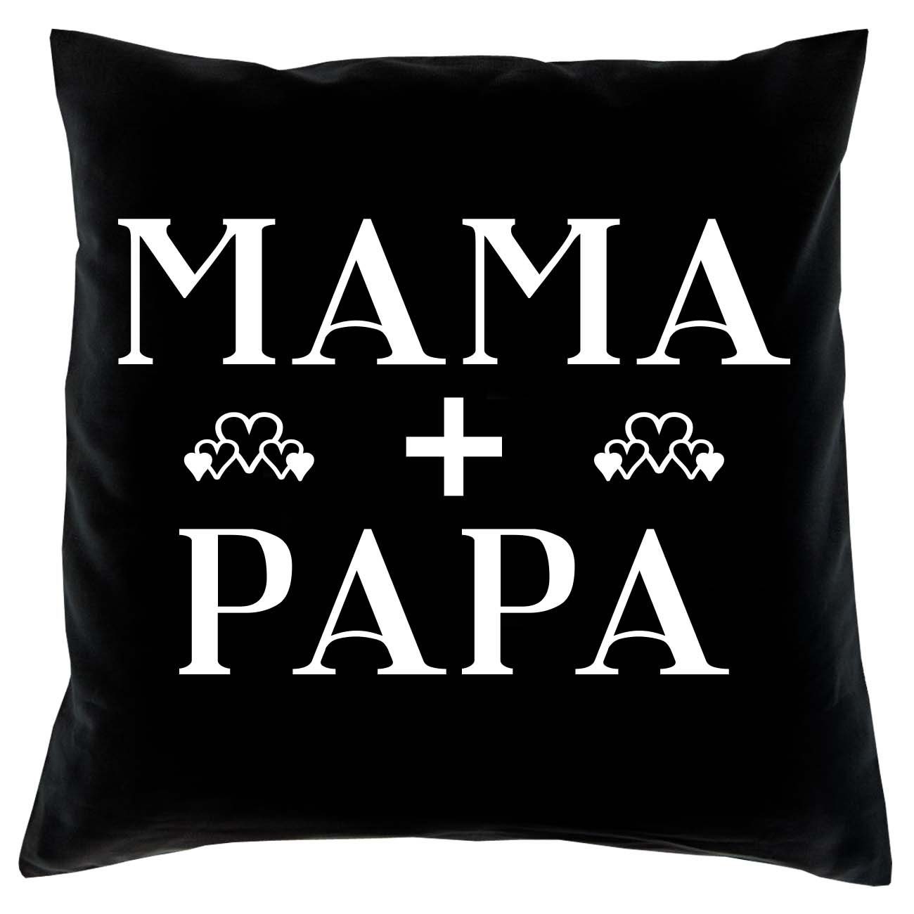 3 = Soreso® wir Geschenke Familie Kissen Papa Dekokissen + Geschenk-Set Eltern, + Weihnachten Mama