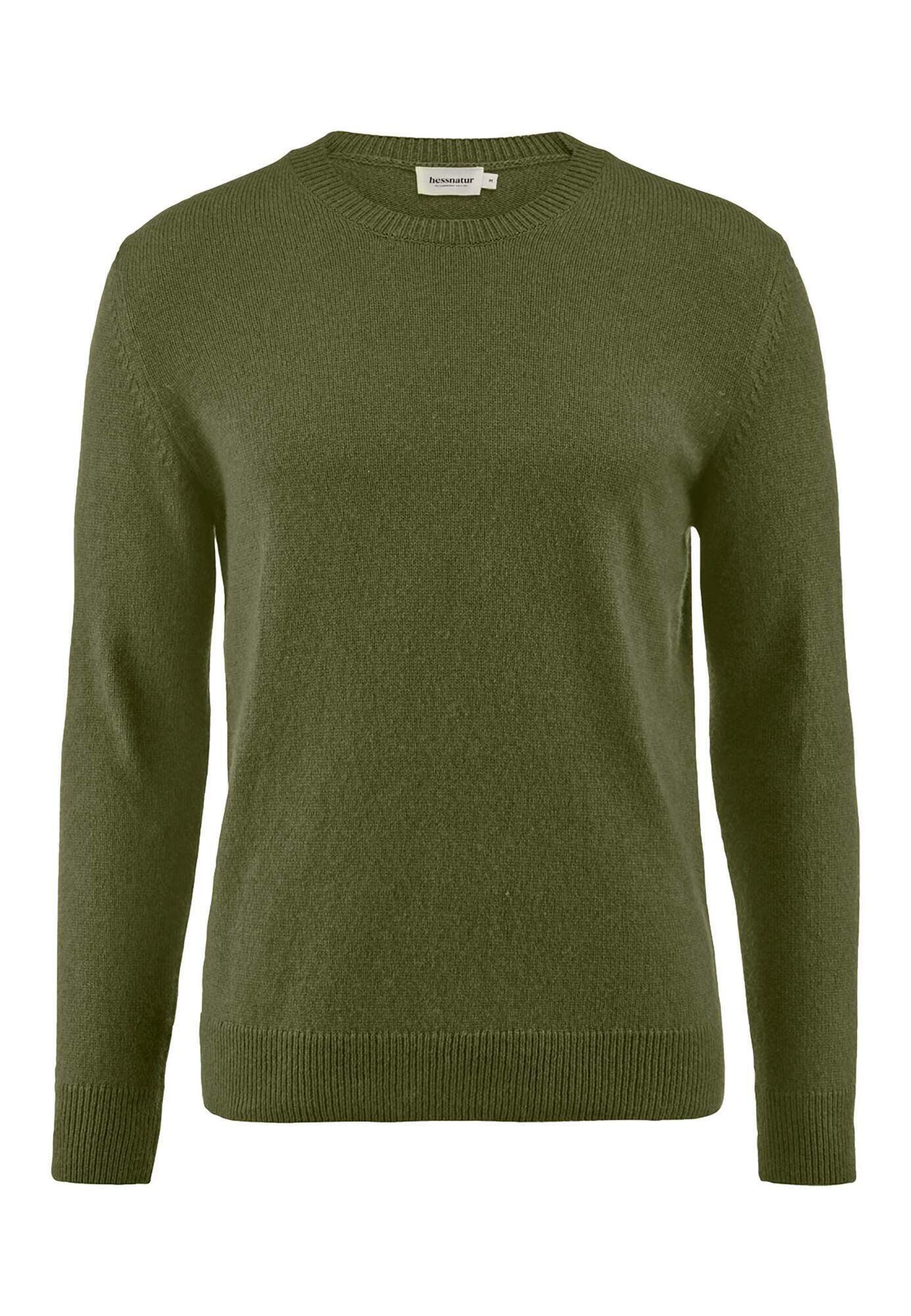 Hessnatur Strickpullover Regular aus Bio-Merinowolle mit Bio-Baumwolle (1-tlg)
