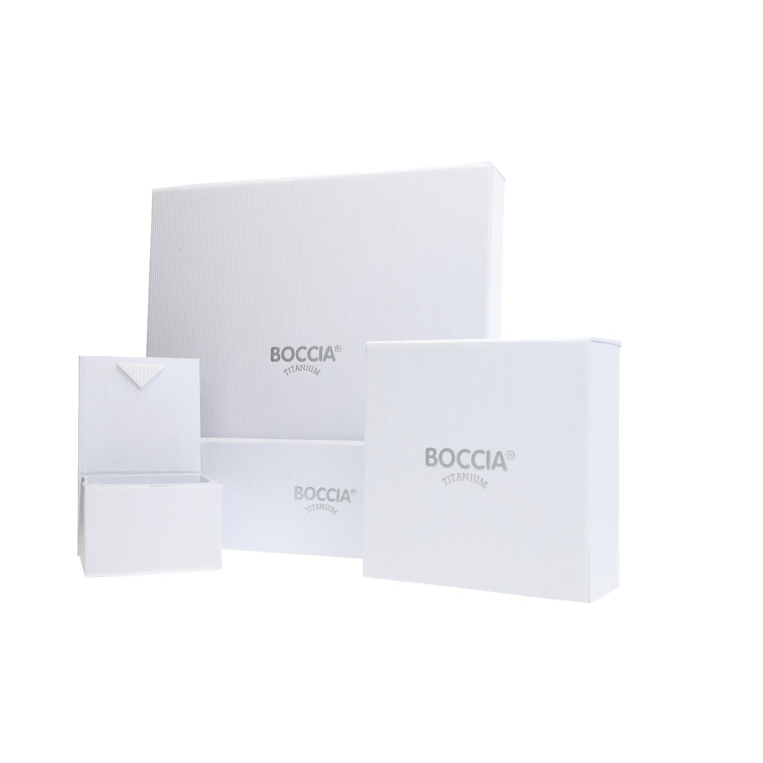 Boccia Paar Creolen Boccia Creolen 0508-03 Titan (kein Set, 2-tlg., inkl. edelm Schmucketui)