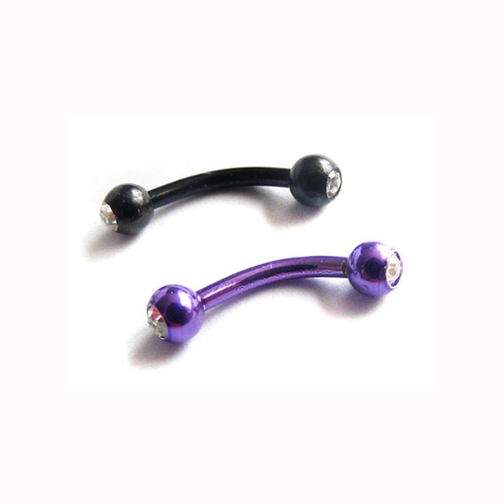Vivance AugenbrauenpiercingSet Augenbrauenpiercing Set, Gesamtlänge ca. 6 5 cm; schwingend