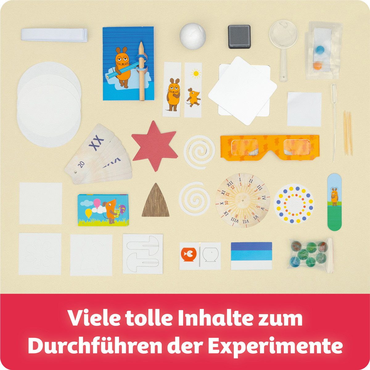 Franzis Modellbausatz Experimentierspaß mit der Maus Experimentierkasten für Kinder