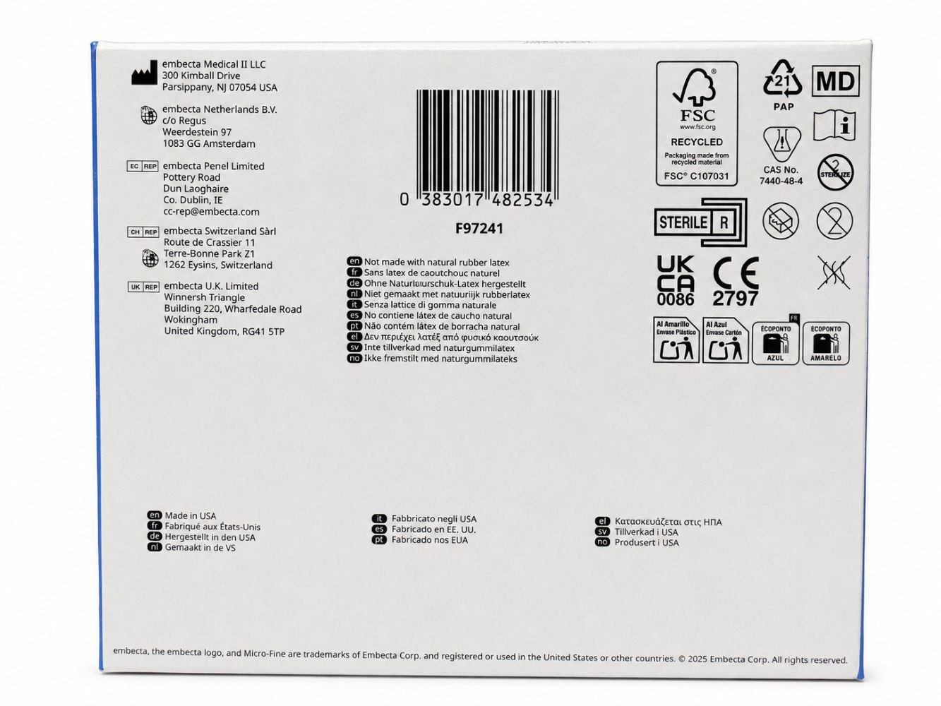 Einwegspritze BD MICRO-FINE Insulinspritze U100 8 mm