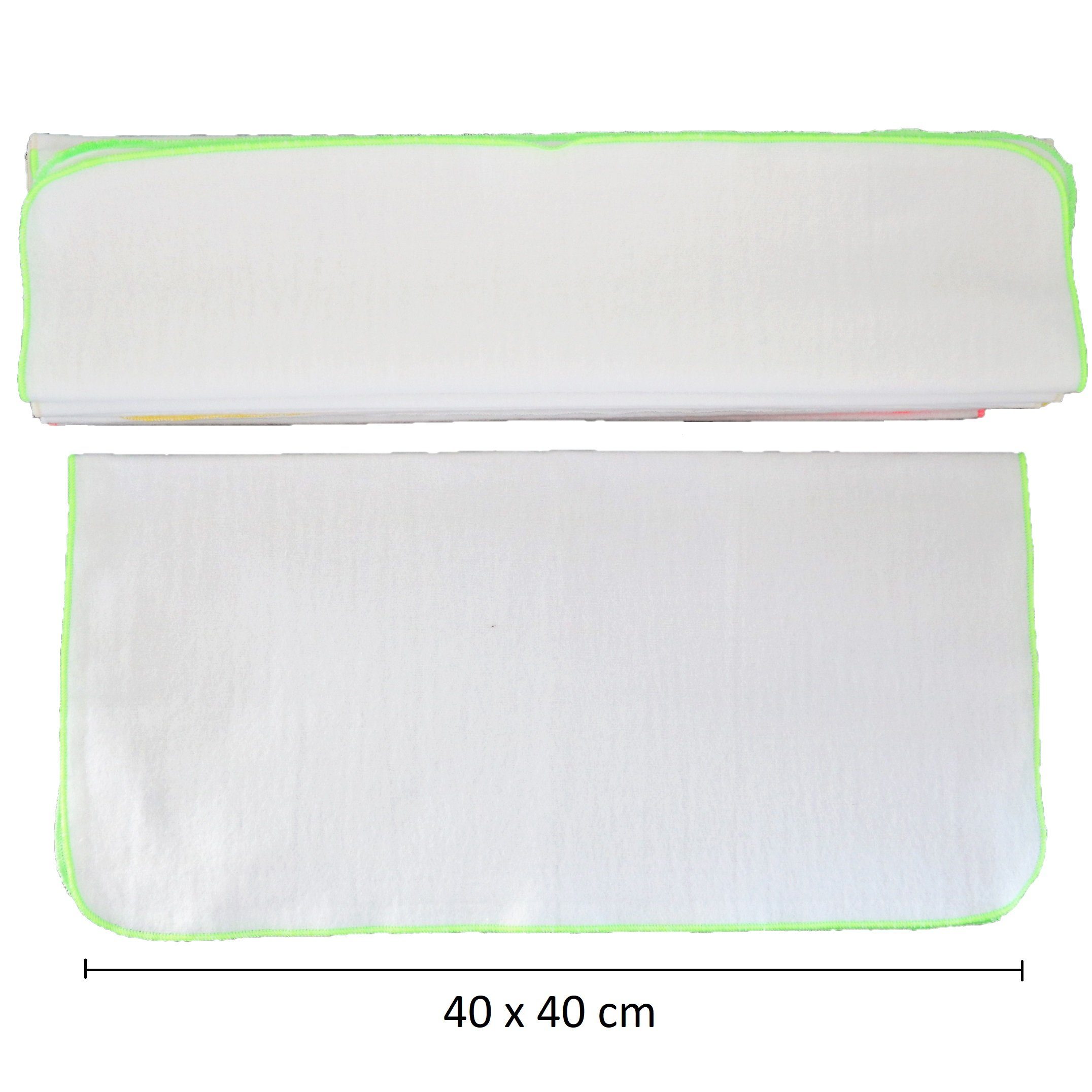 Babymajawelt Stoffwindeln Windeleinlagen 40x40 SUPER SOFT Faltwindeln Einlagen Babywindeln (Set, 10-St), Waschbar, Allergikergeeignet, Weich, Saugfähig, Made in EU