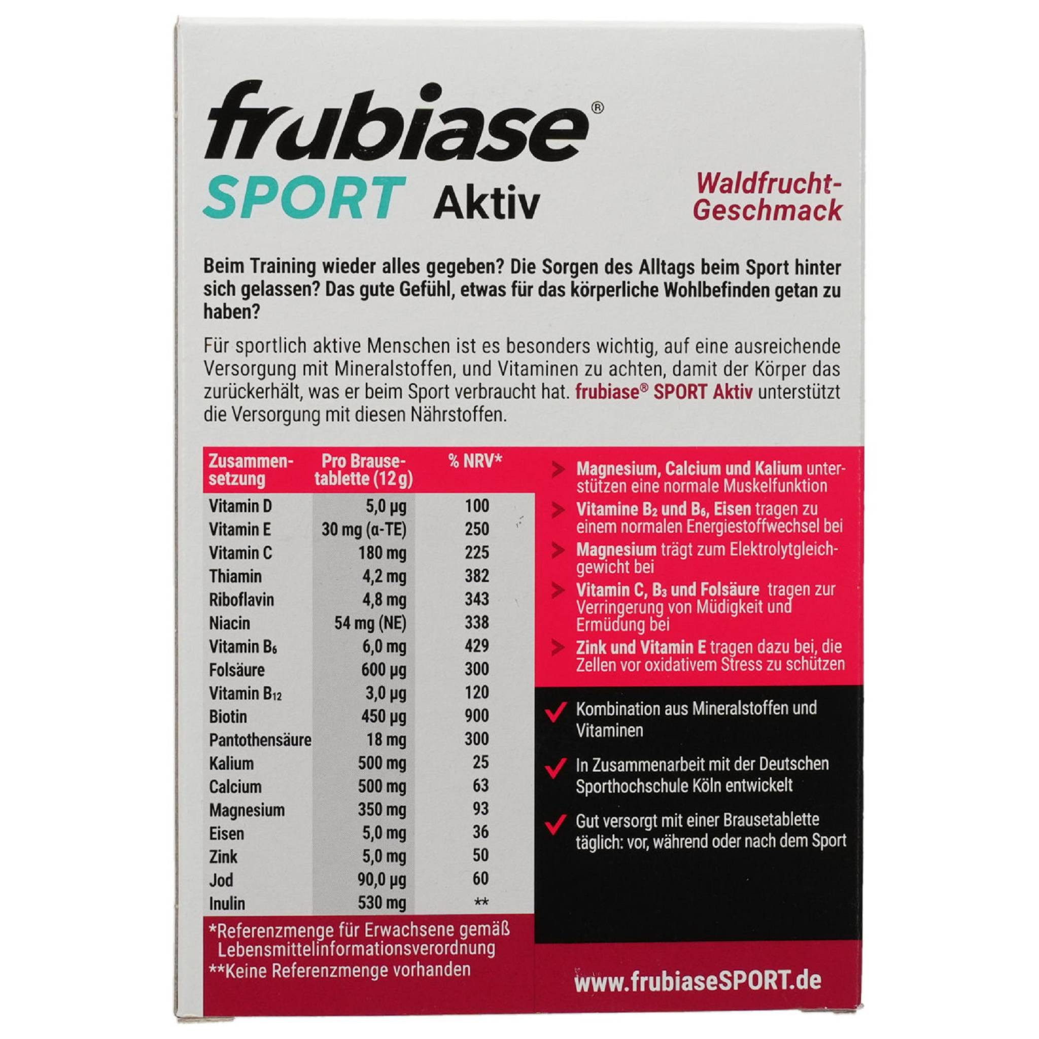 STADA Consumer Health Deutschland GmbH FRUBIASE SPORT Waldfrucht Brausetabletten Brausetablette