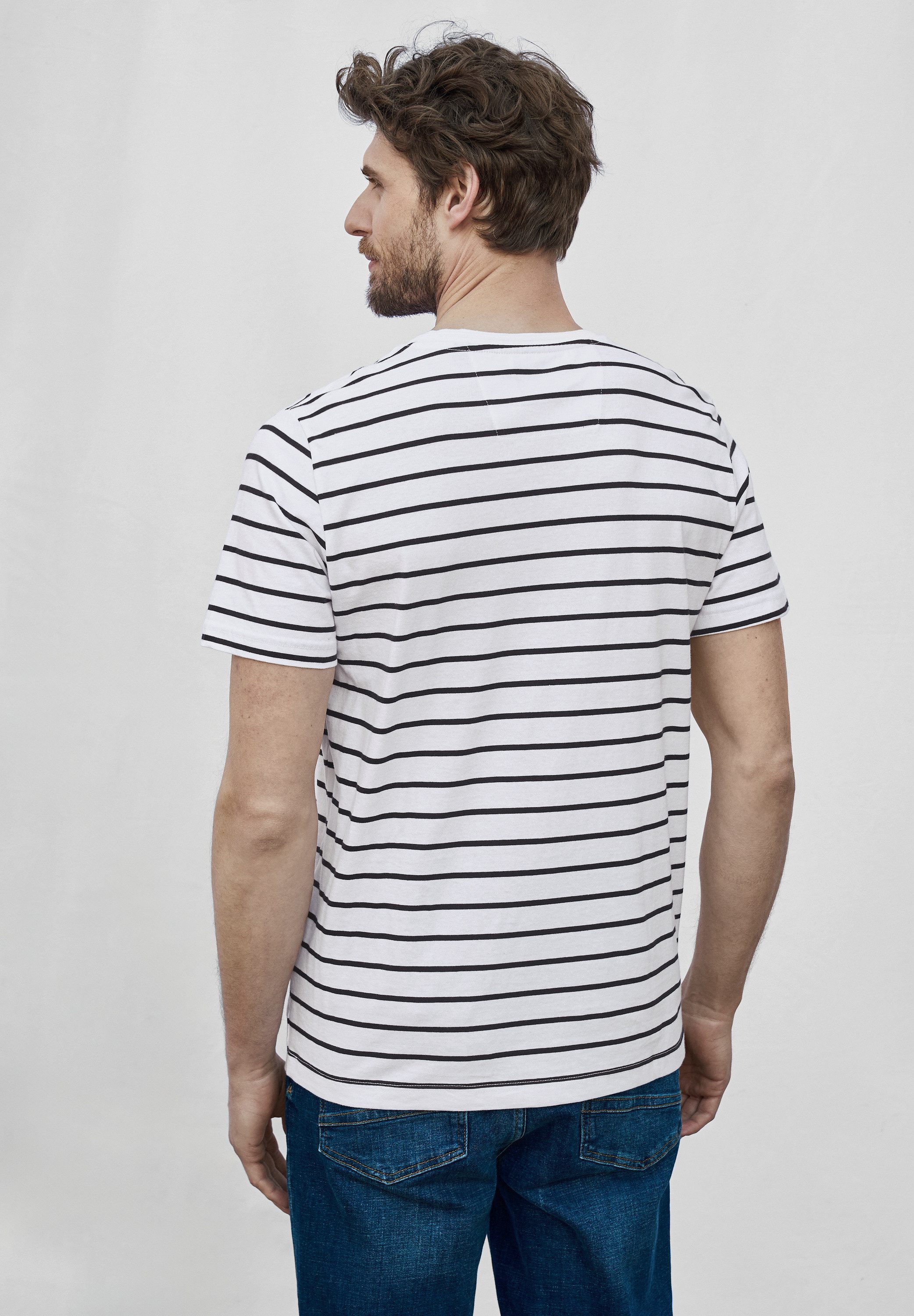 STREET ONE MEN T-Shirt, aus reiner Baumwolle günstig online kaufen