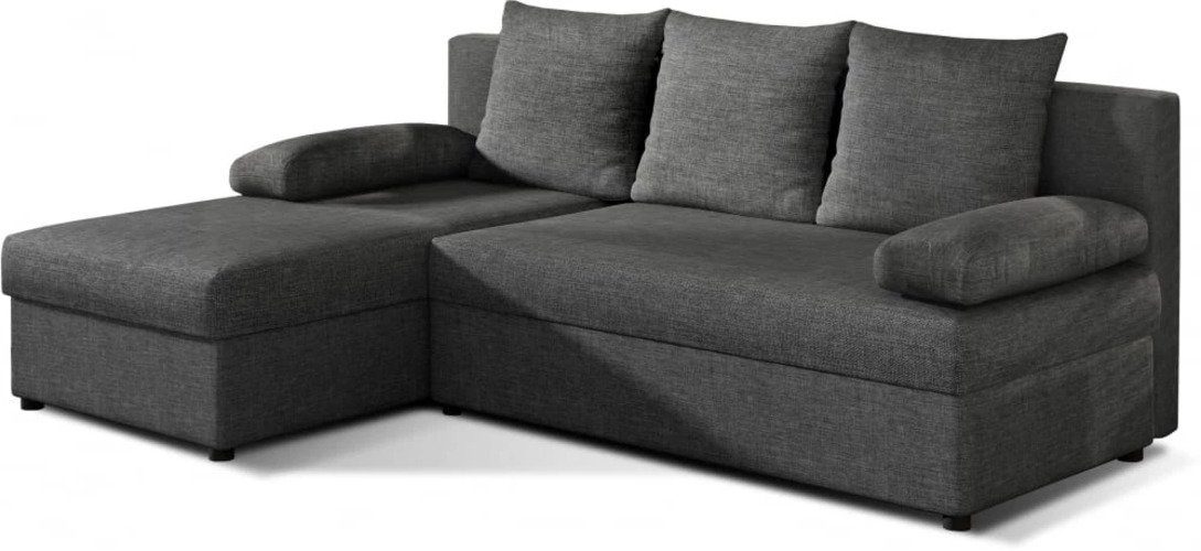 MOEBLO Ecksofa ARON, Couch mit L-Form mit mane Montierbar, Wohnlandschaft Schlaffunktion Polstergarnitur Beidseitig Polstersofa