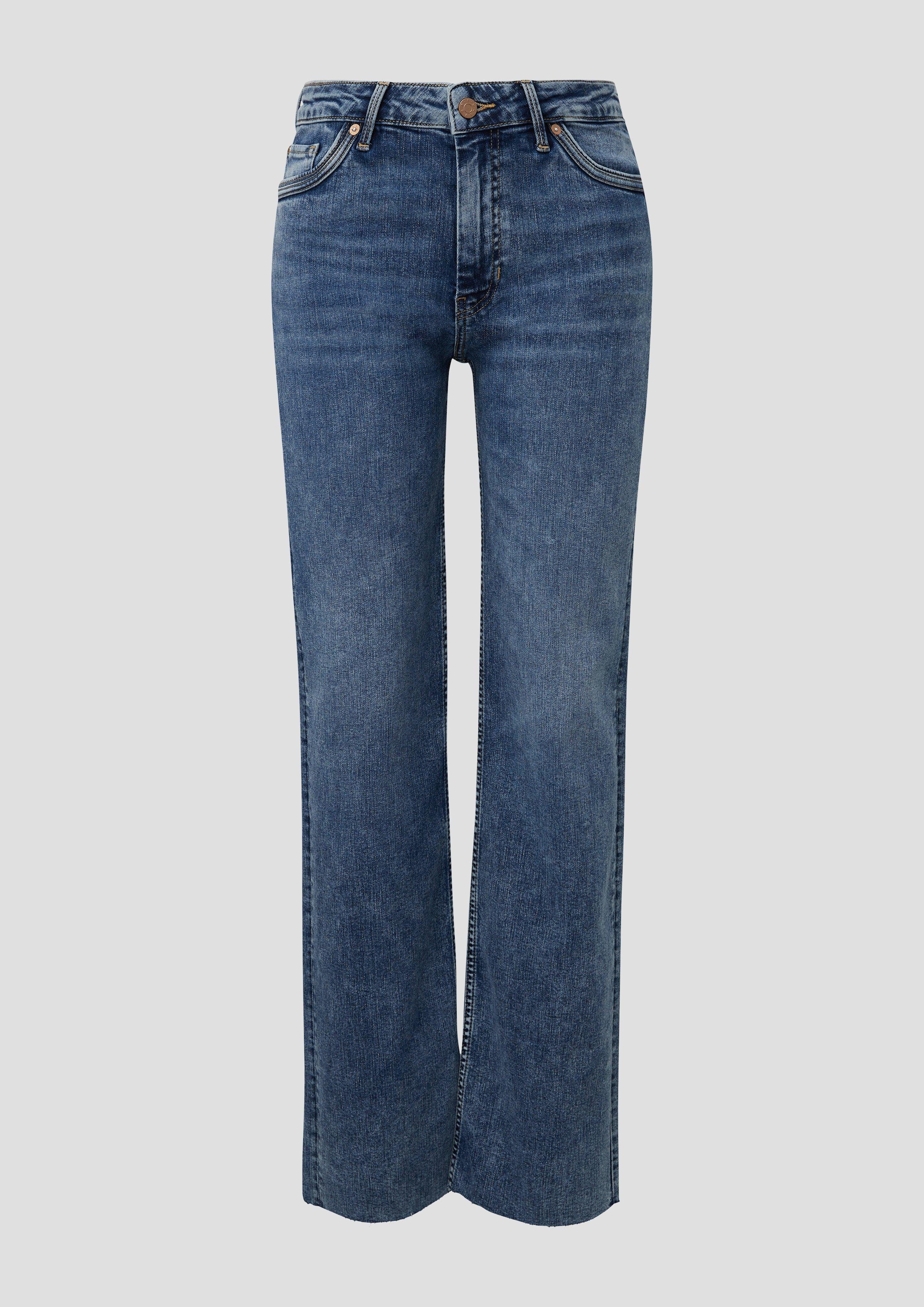 Mid rise-Bund Jeans s.Oliver Regular: 5-Pocket-Jeans mit Waschung