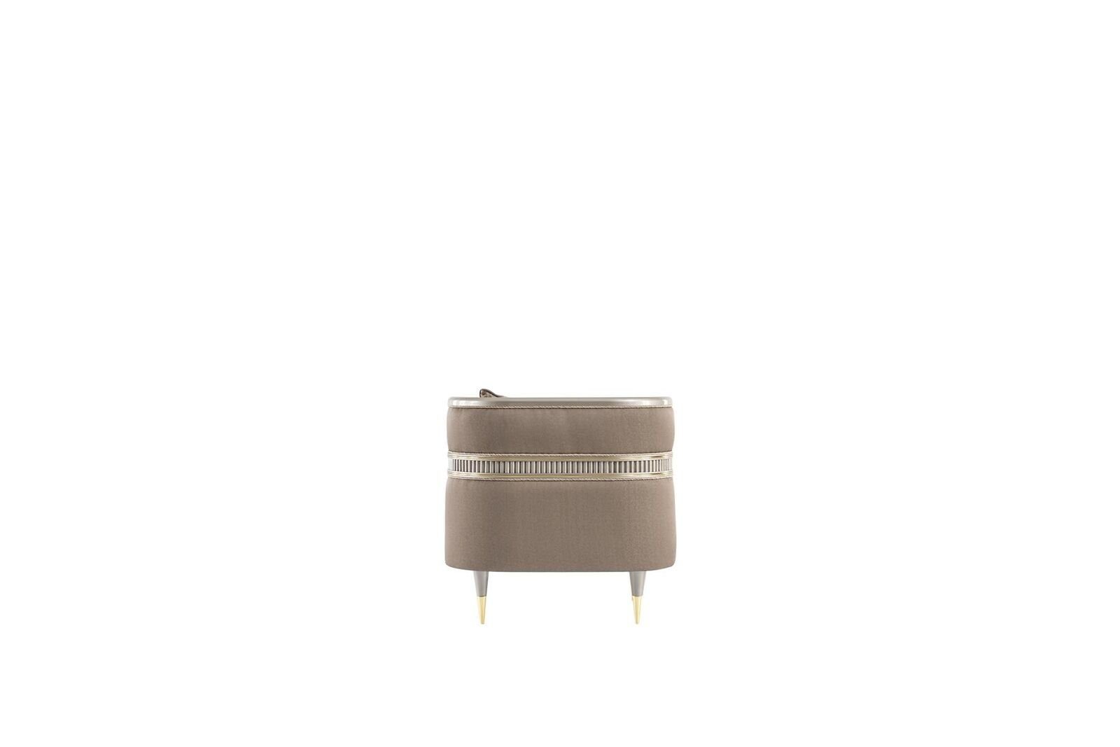 Möbel Modern Braun Stoff JVmoebel 1Sitzer Elegantes Stil Polster Sessel Sessel